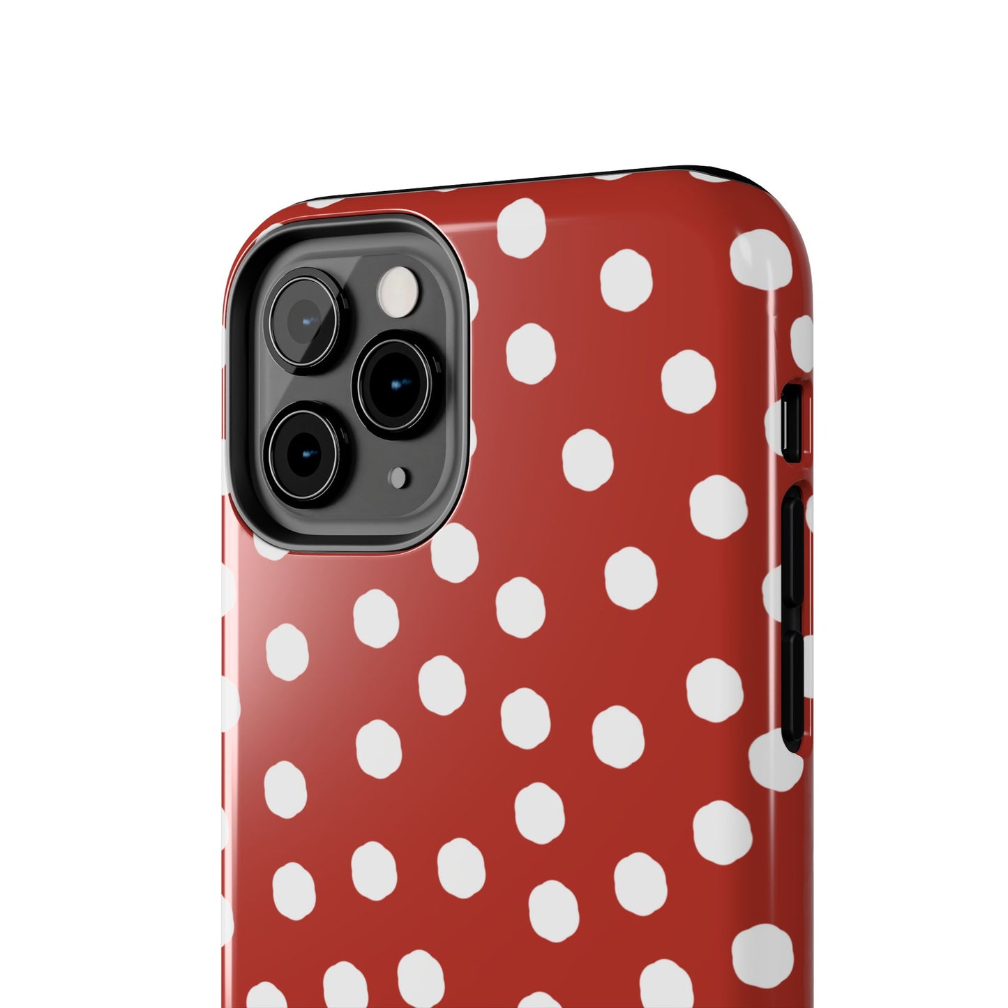 Jumbo Dots Red / White Phone Case