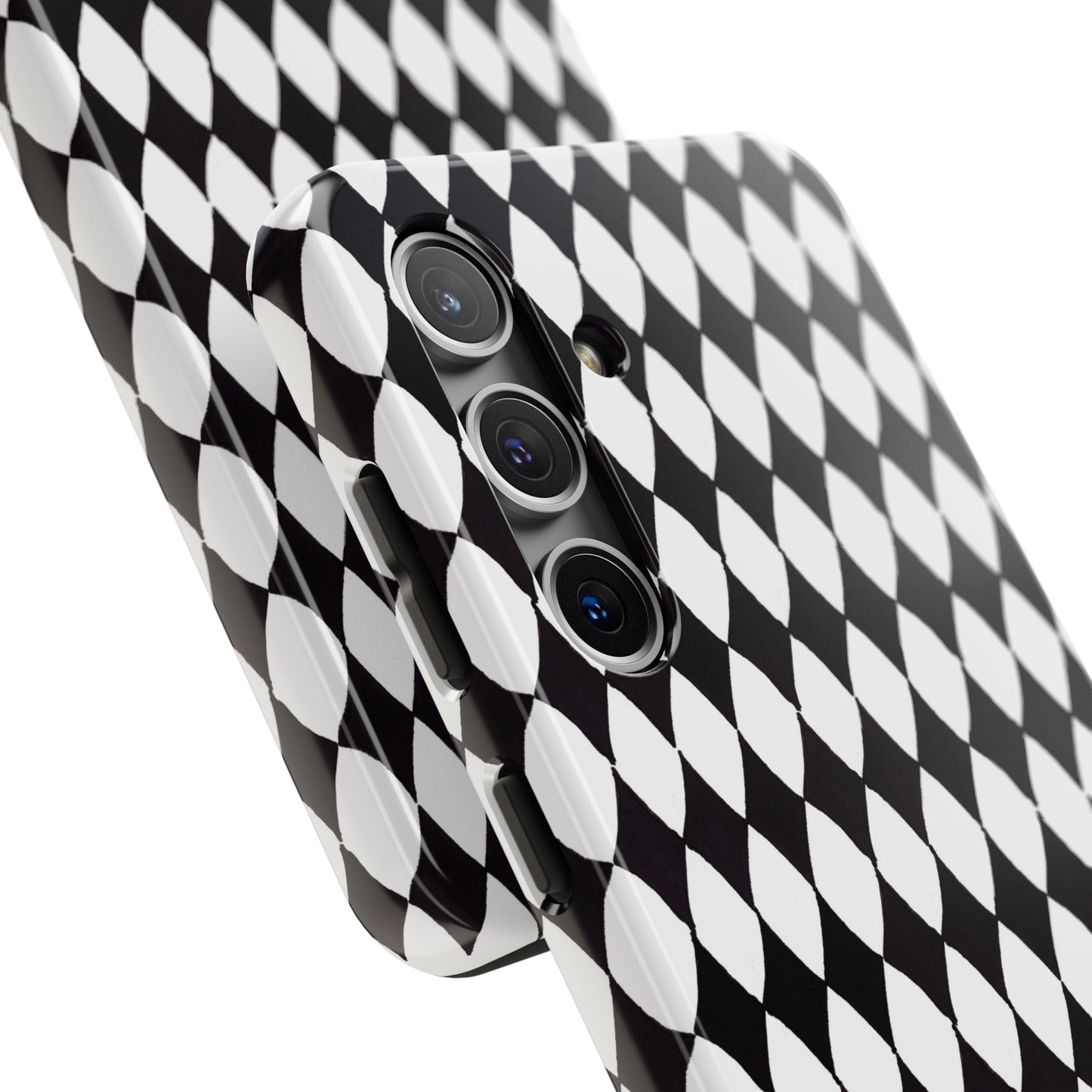 Diamond White / Black Phone Case