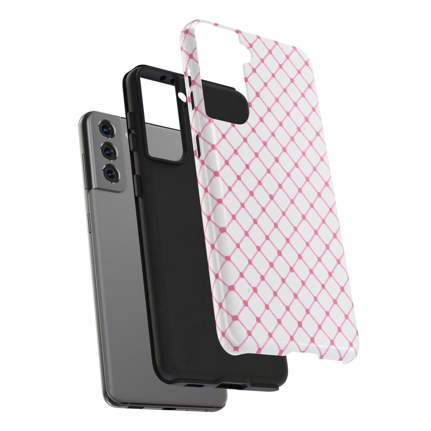 Cyclone Fence White / Pink Phone Case