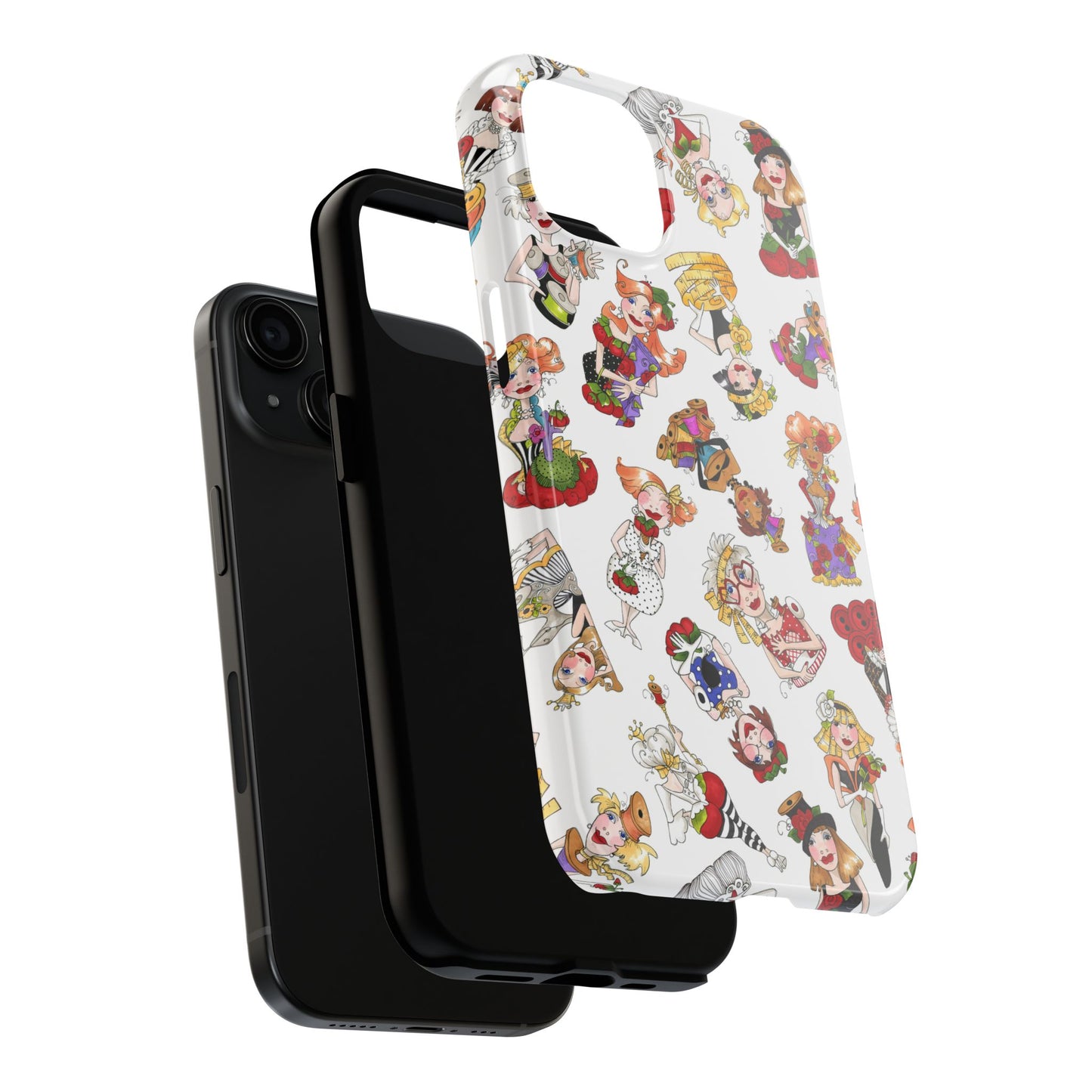 Curious Toss White Phone Case