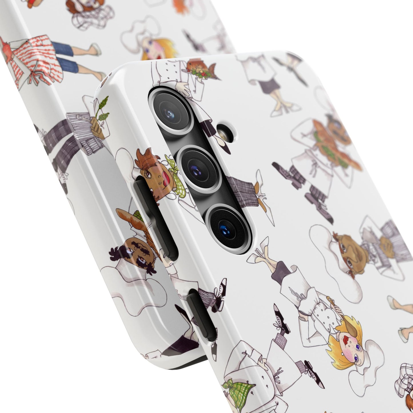 Tossed Chefs White Phone Case