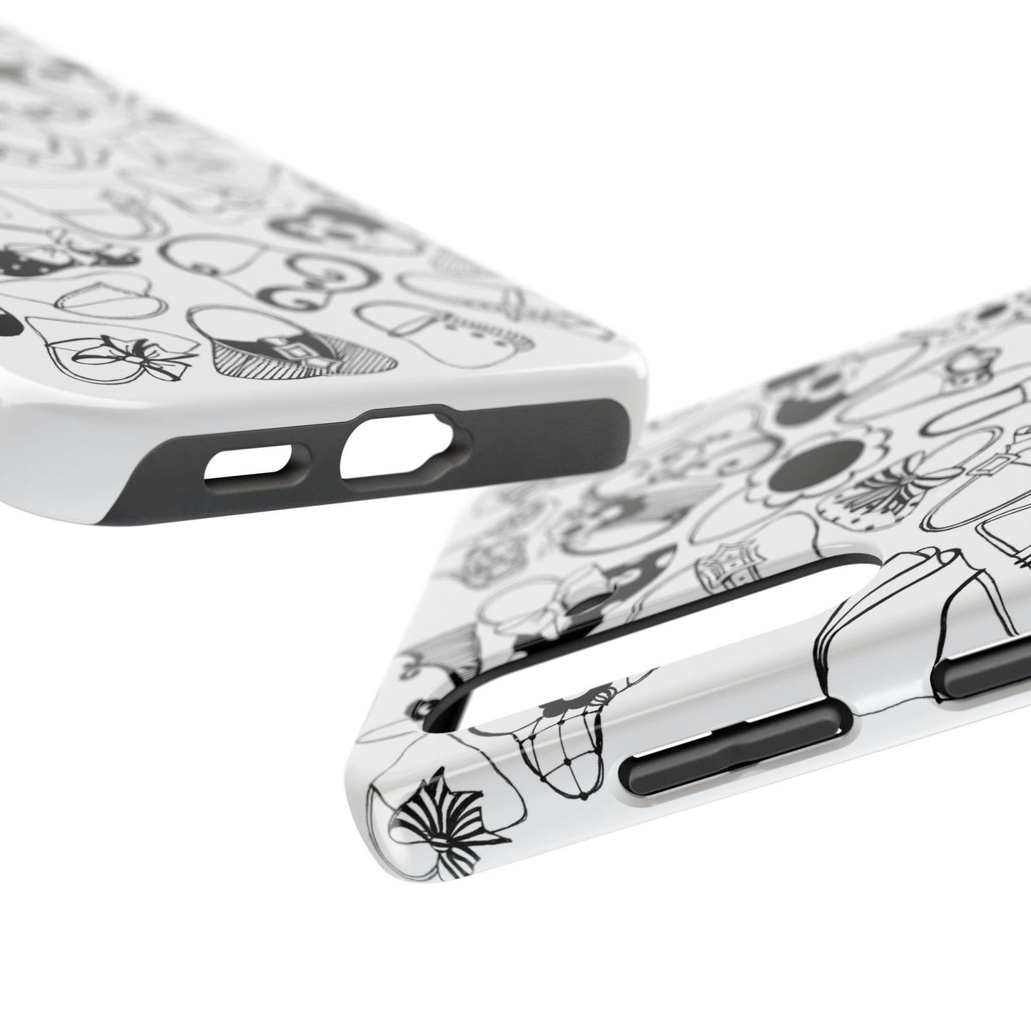 Handbags White / Black Phone Case