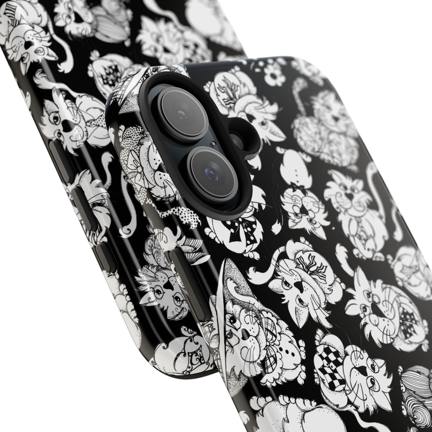 So Kitties Tossed Black Phone Case