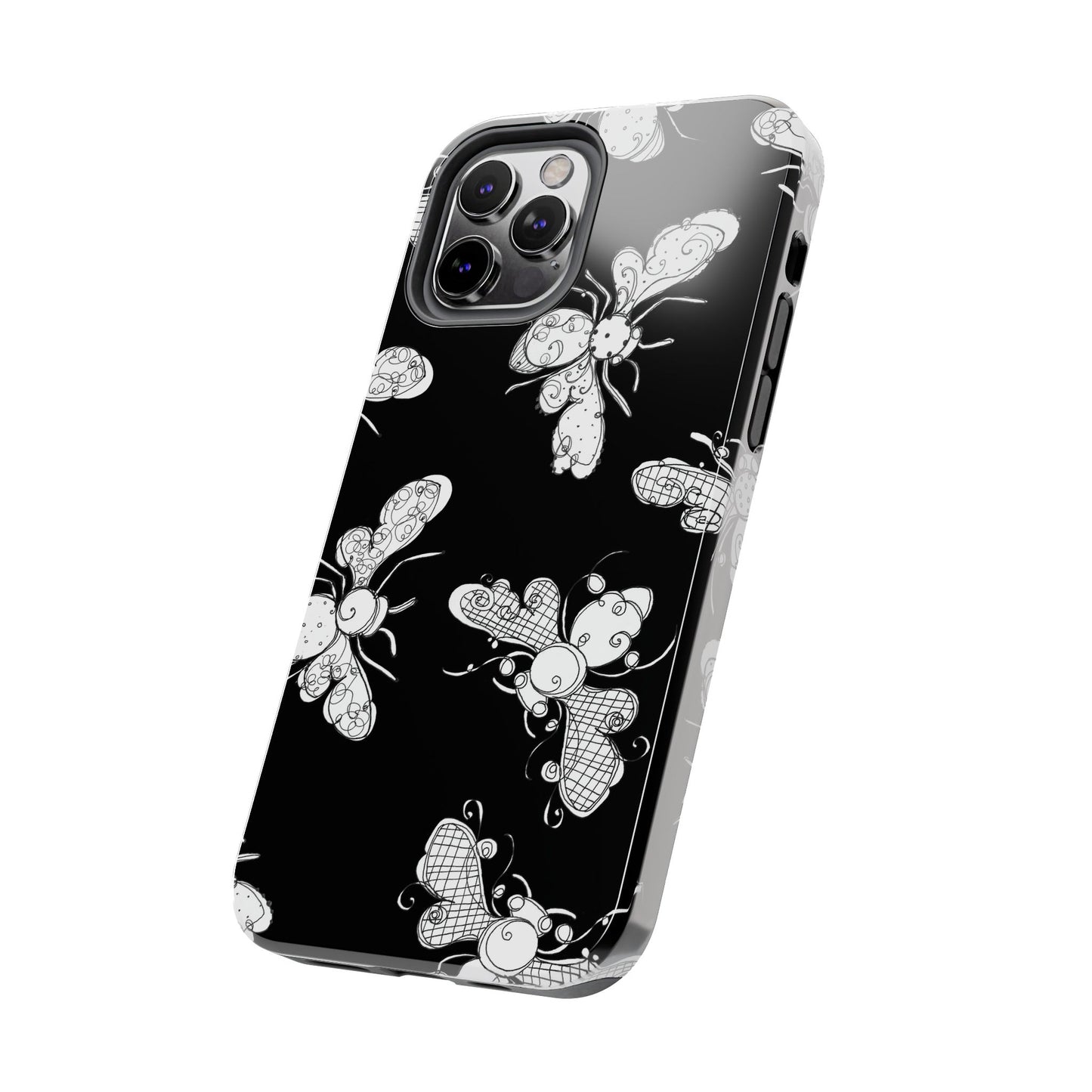 Busy Bee Black Phone Case