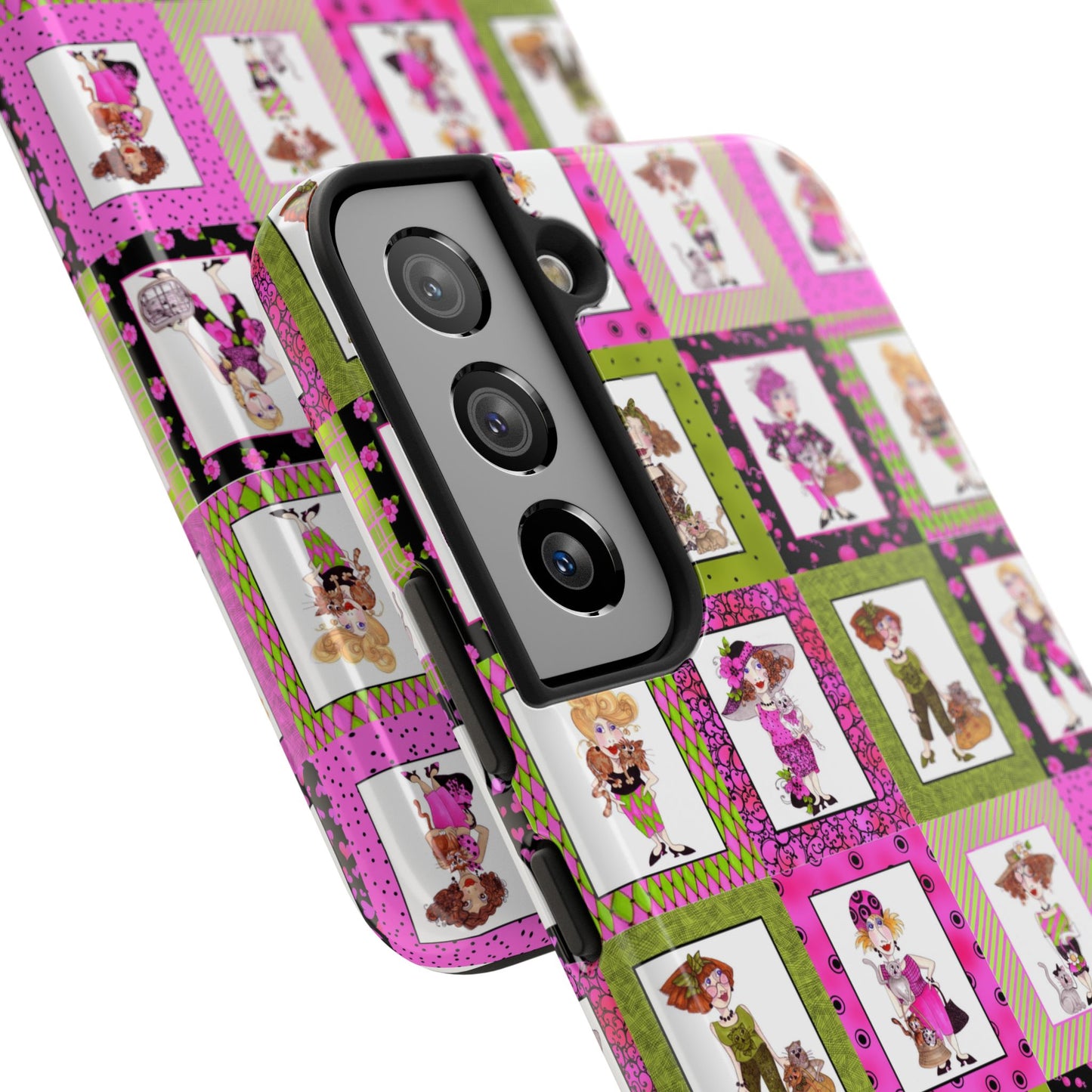 Cat Ladies Cerise Phone Case