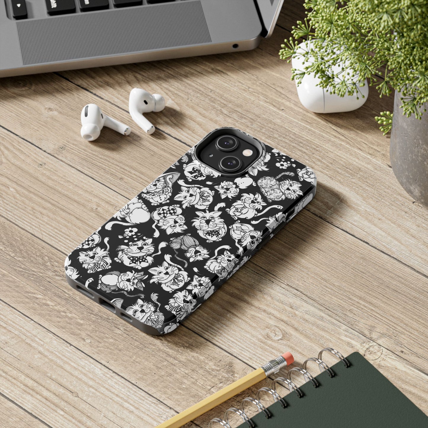 So Kitties Tossed Black Phone Case