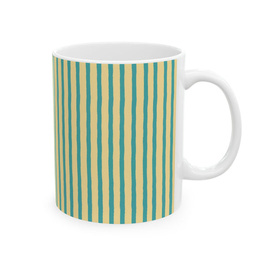 Stripe Yellow / Turquoise Cup