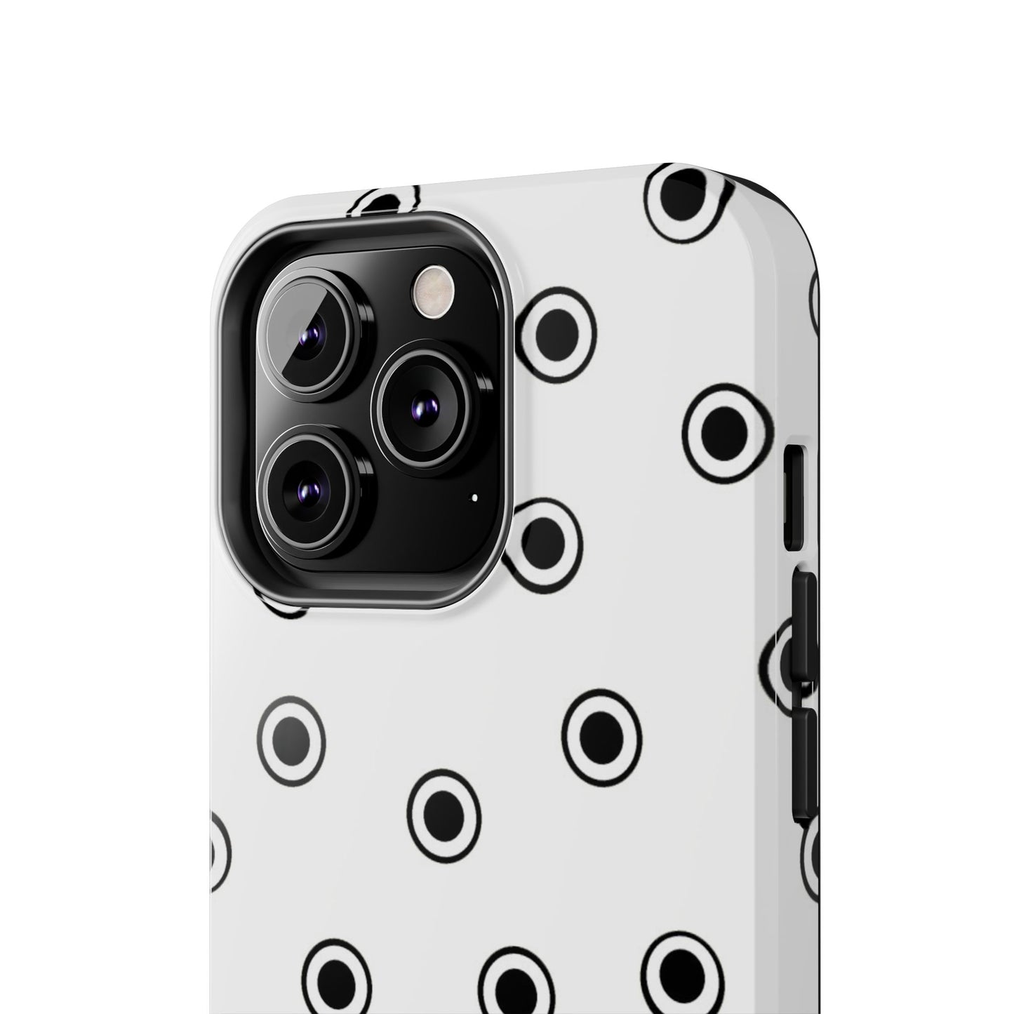 CD Dots White / Black Phone Case