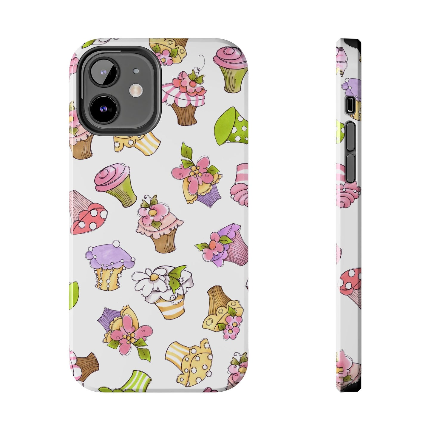 Cupcake Toss White Phone Case