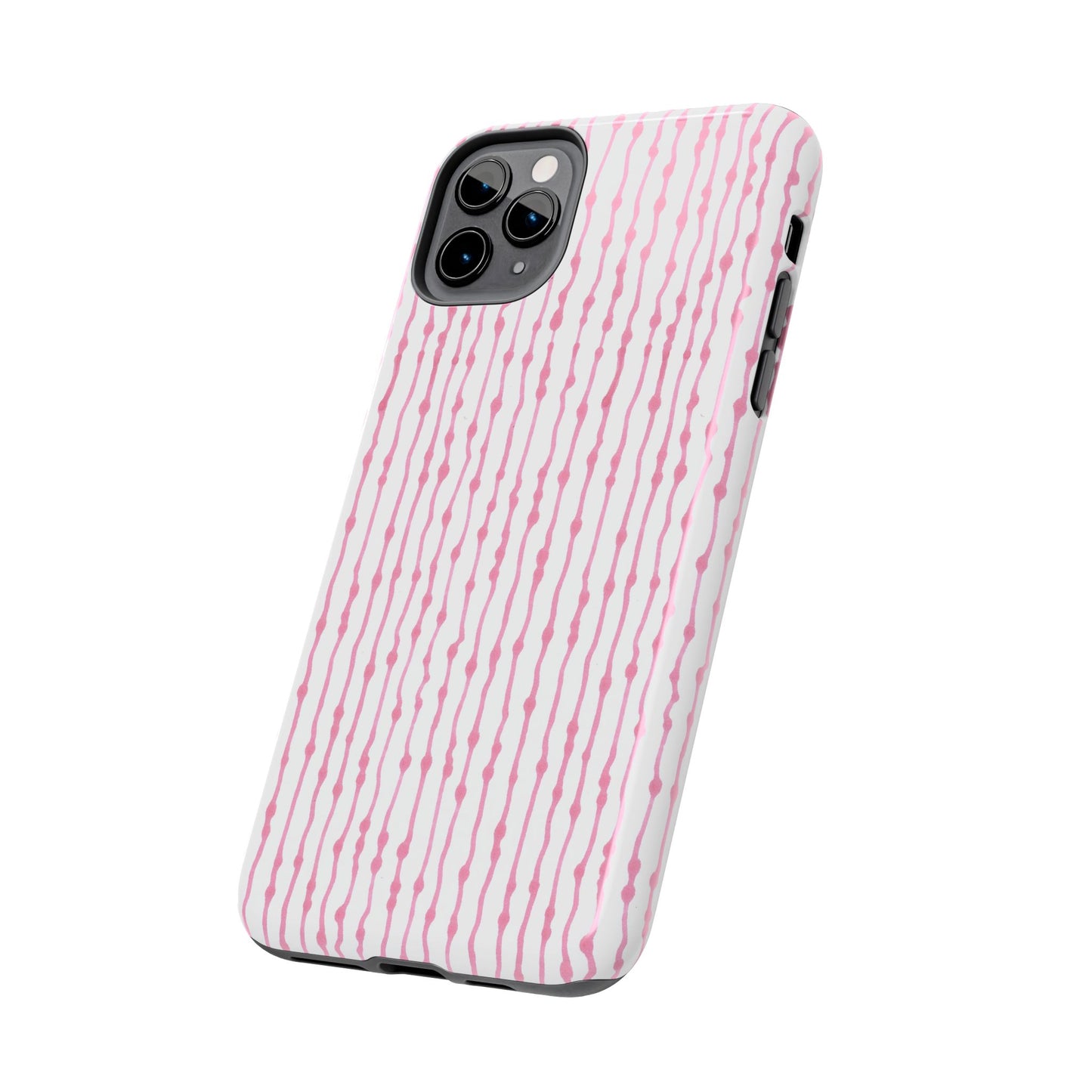 Faux Seersucker White / Pink Phone Case