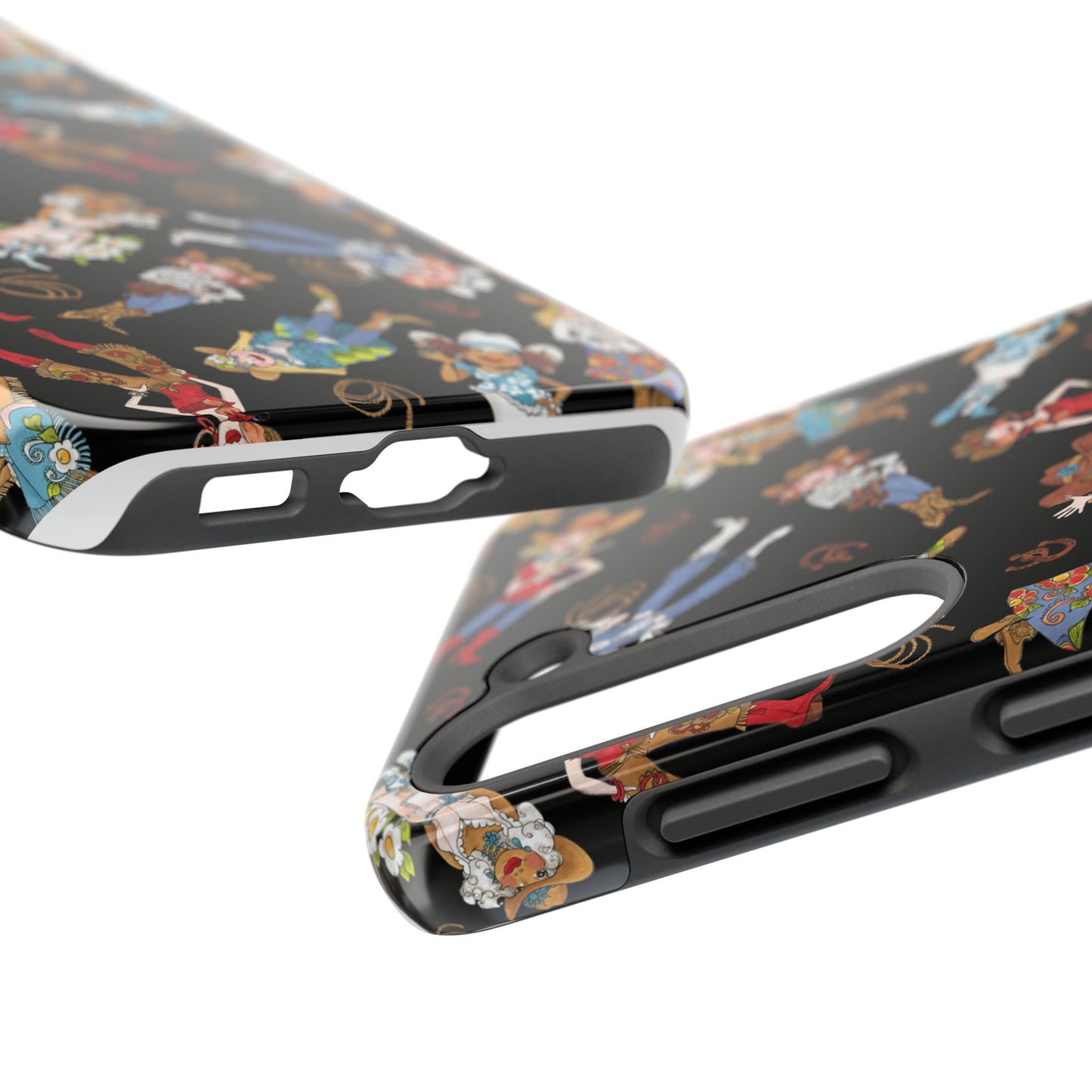 Tossed Cowgirls Black Phone Case