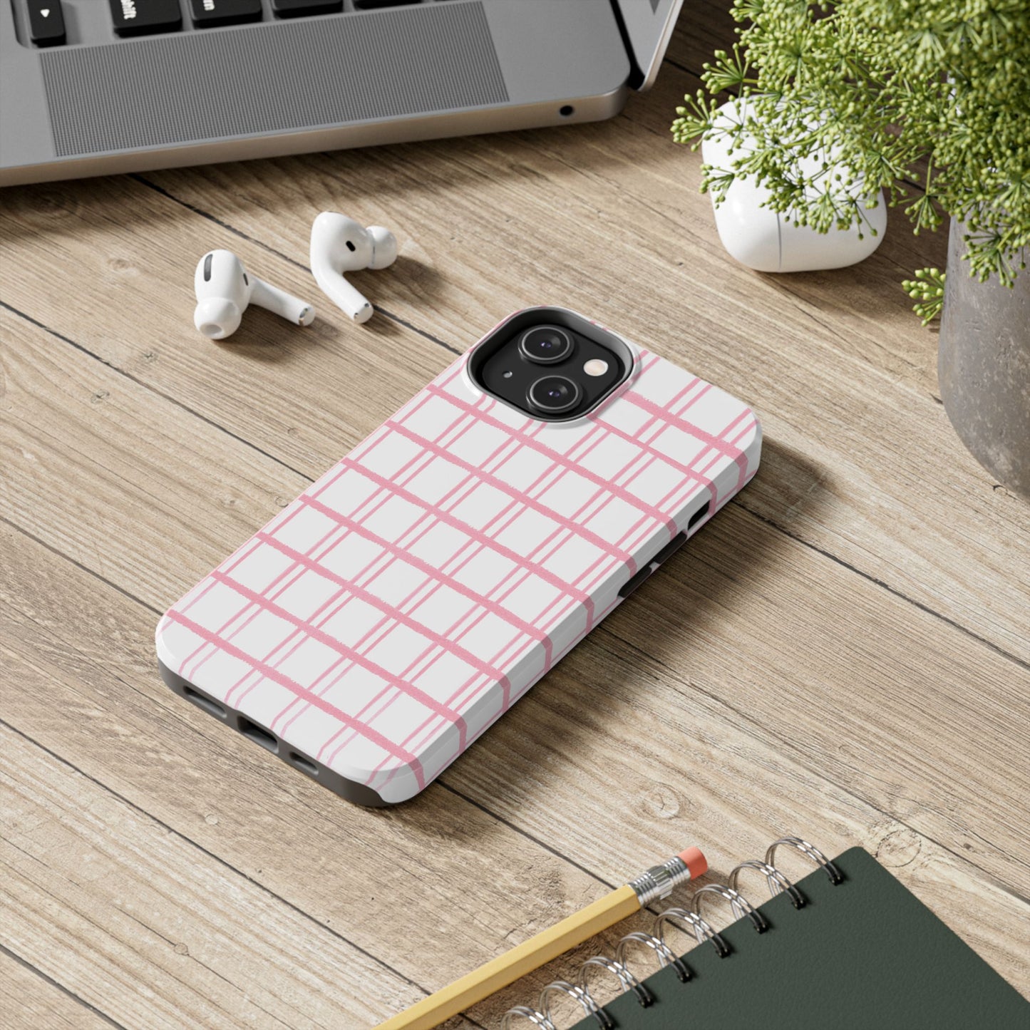 Pink Plaid Phone Case