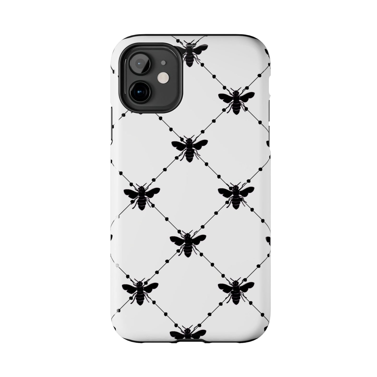 Beaded Bees White Phone Case