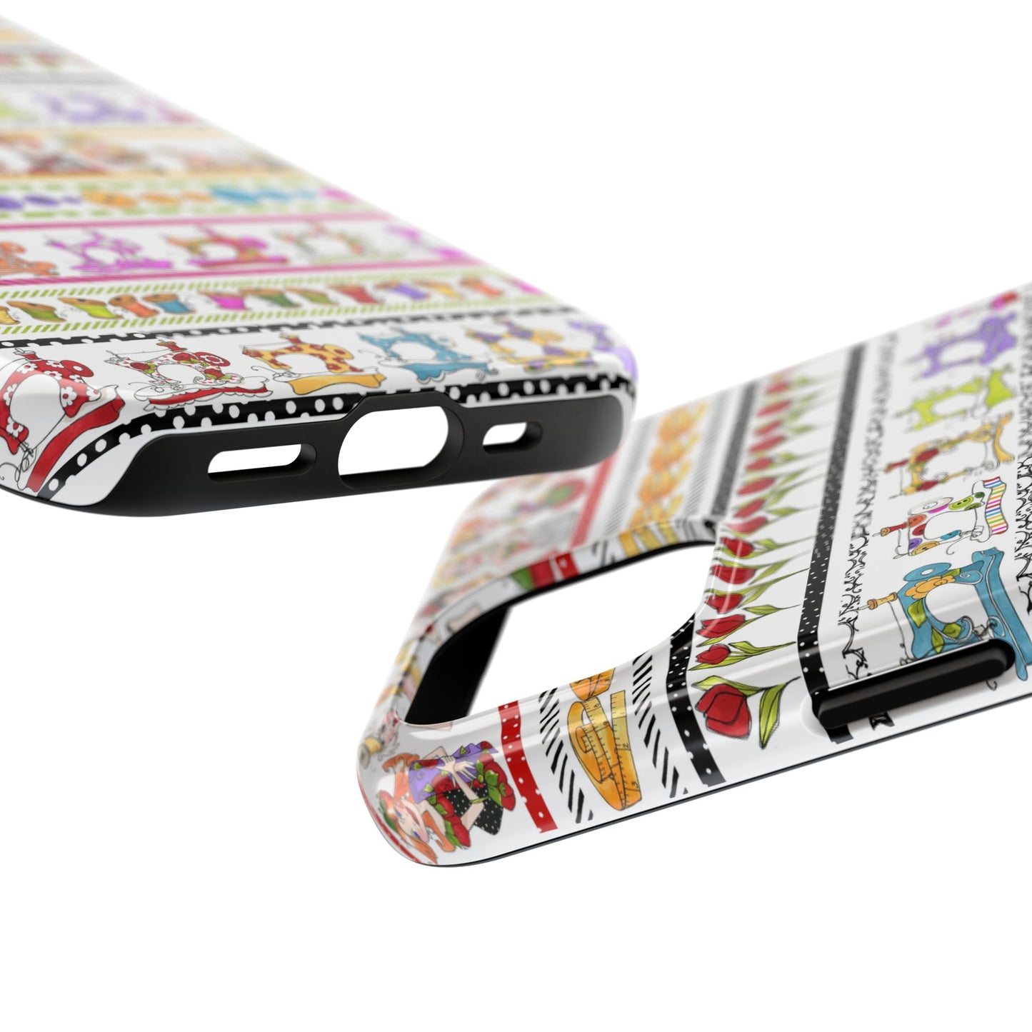 Curious Border White Phone Case