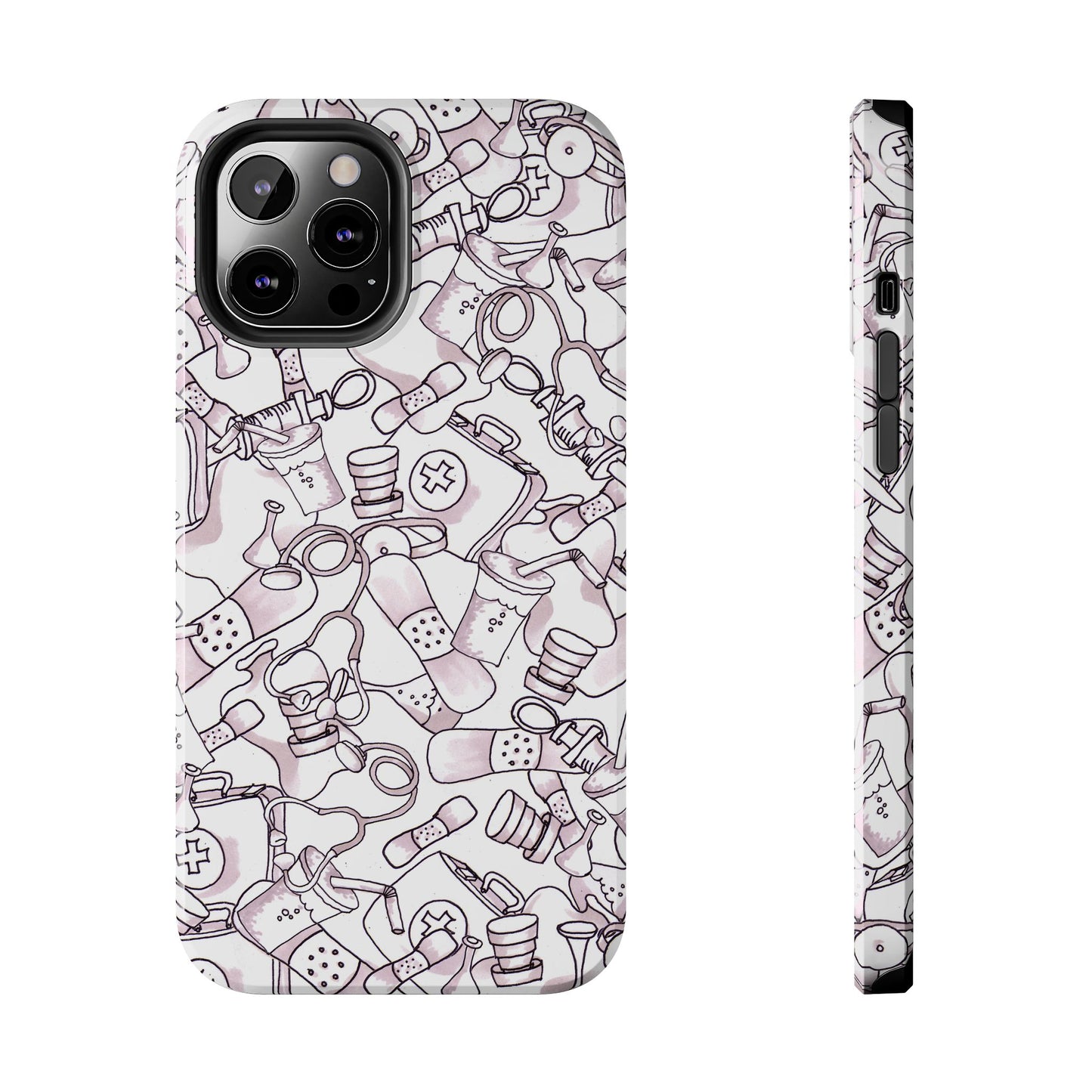 Med Stuff White Phone Case