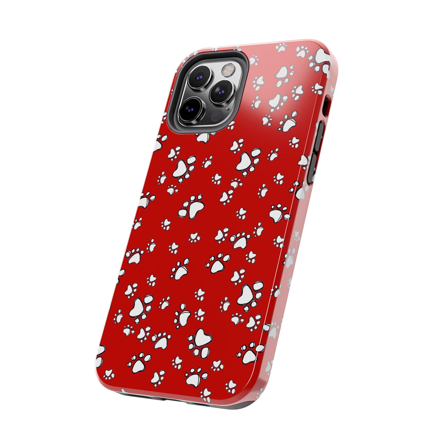 Paw Flakes Red Phone Case