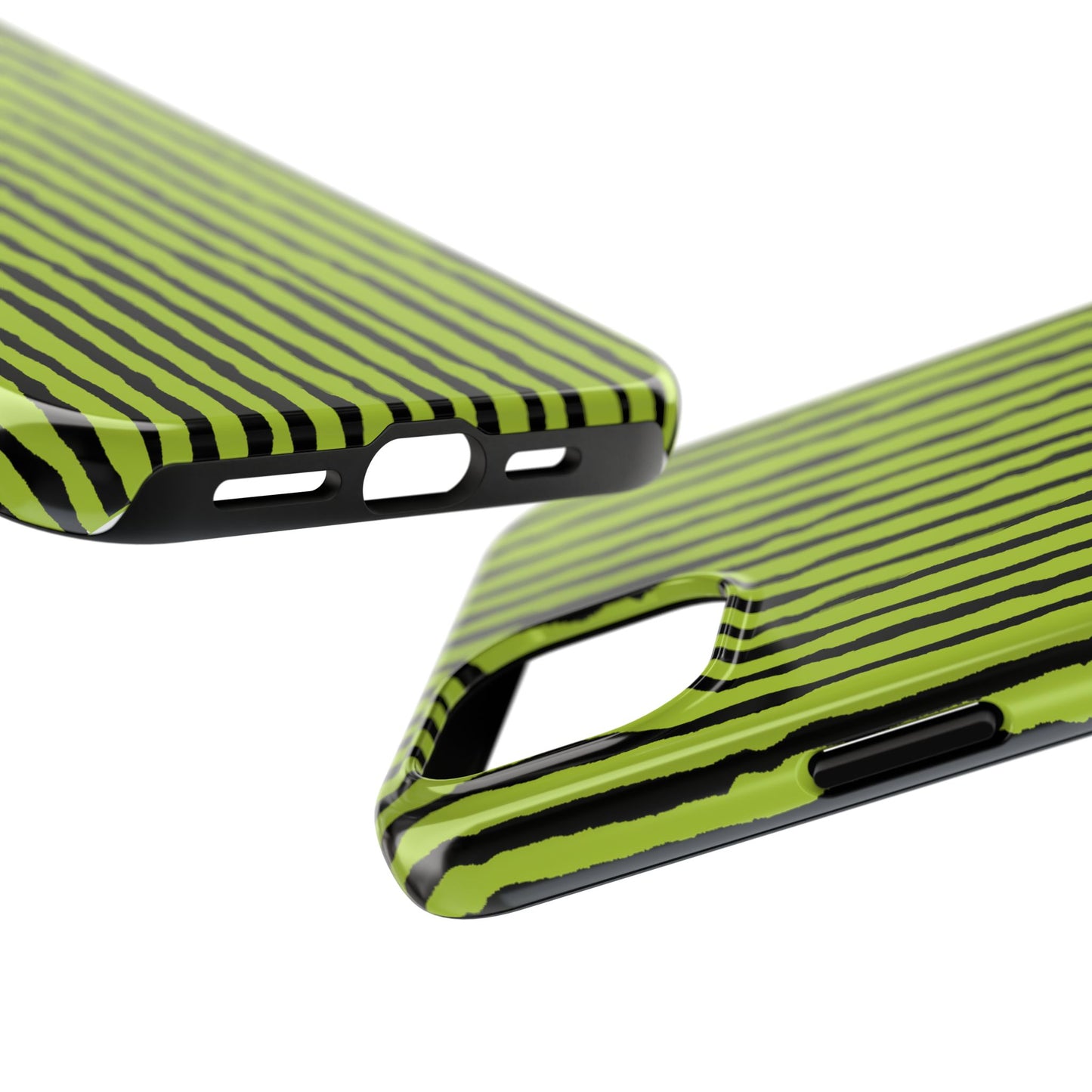 Sorta Stripe Green / Black Phone Case