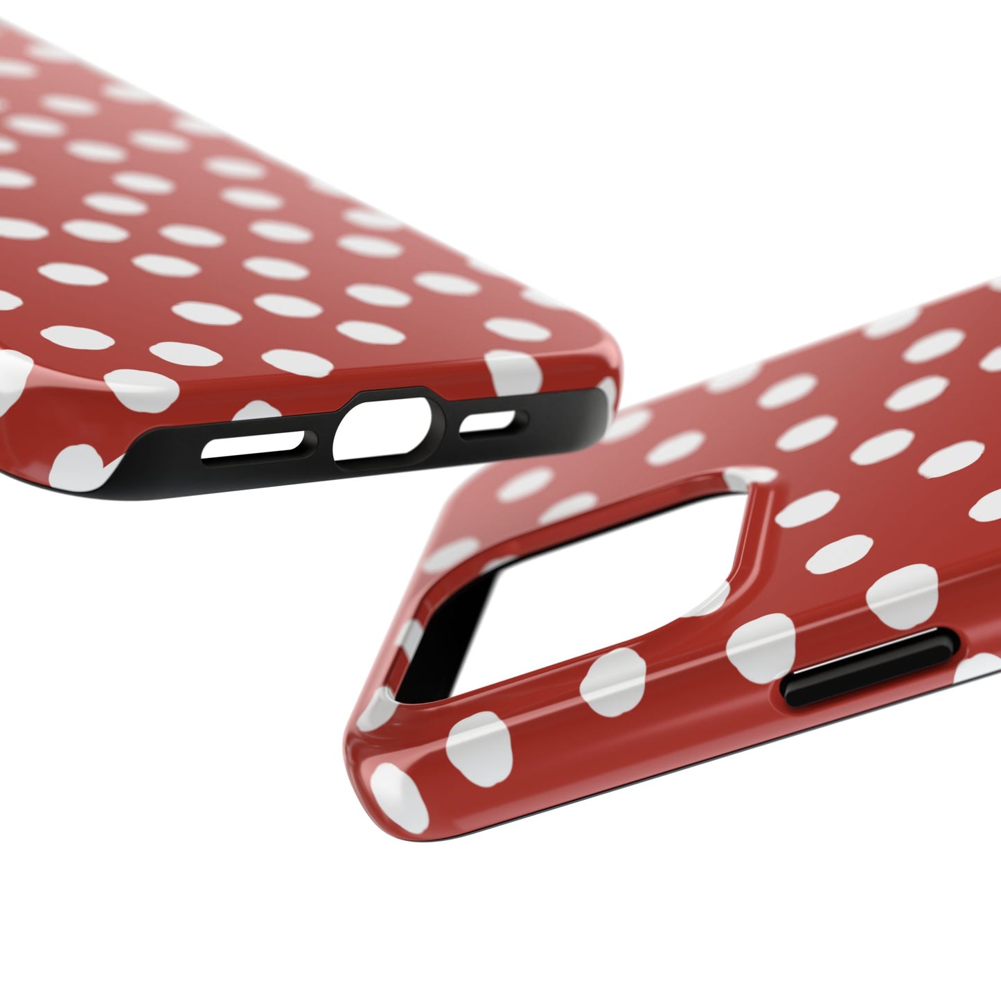 Jumbo Dots Red / White Phone Case