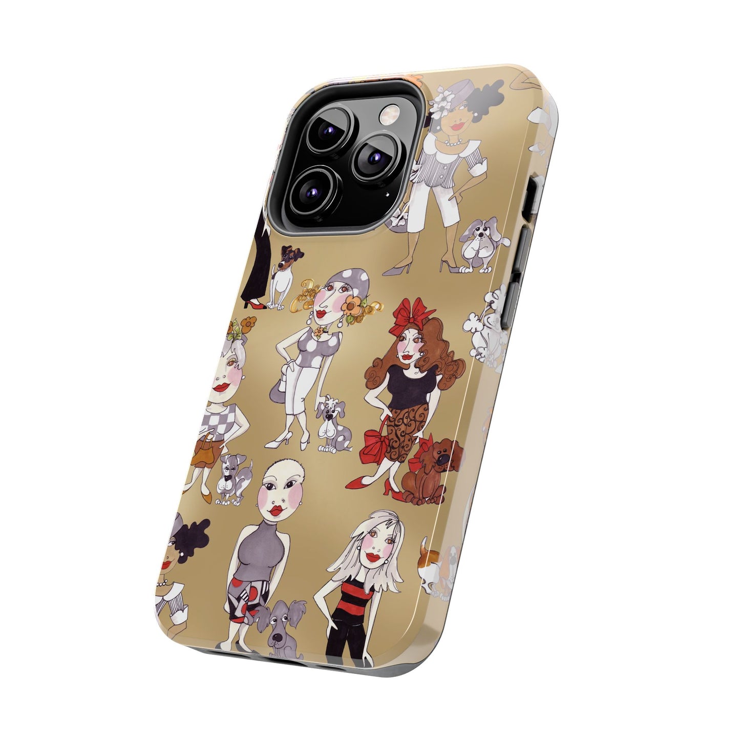 Dog Ladies Tan Phone Case