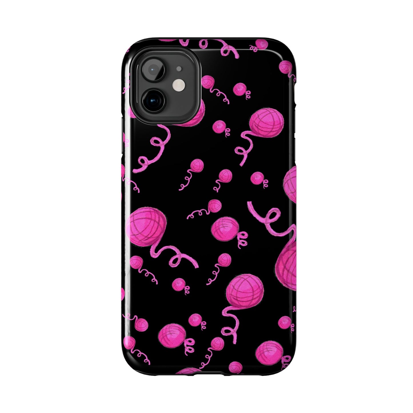 Yarniverse Black / Pink Phone Case
