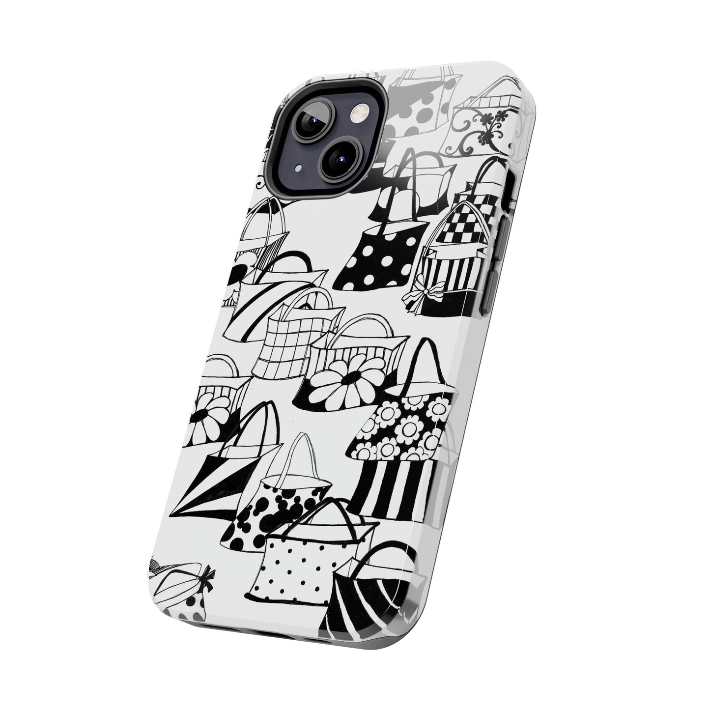 Totes White / Black Phone Case