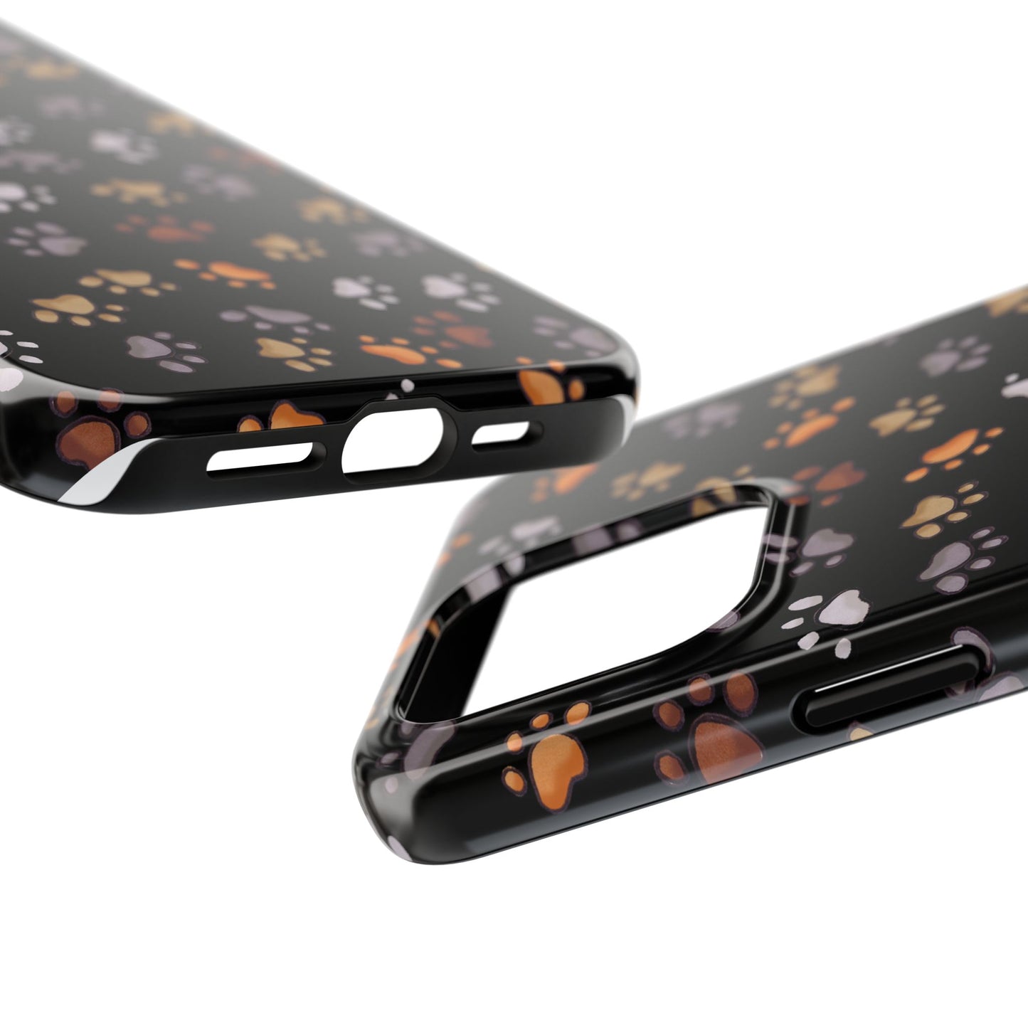 Puppy Paws Black Phone Case