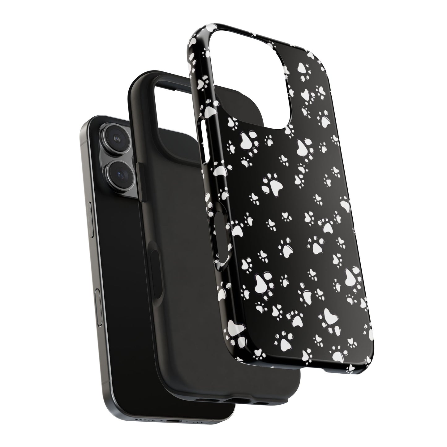 Paw Flakes Black Phone Case