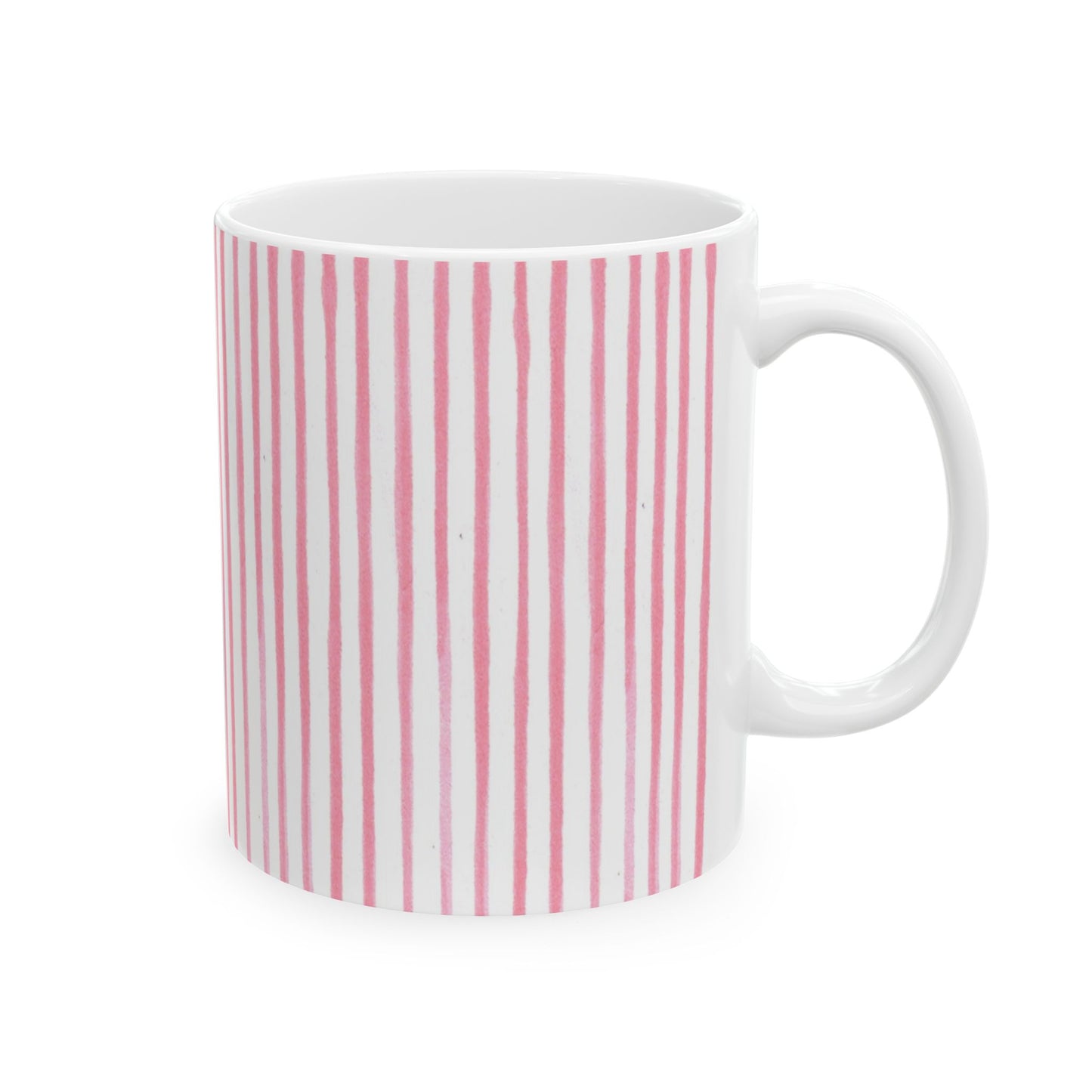 Candy Stripe White / Pink Cup