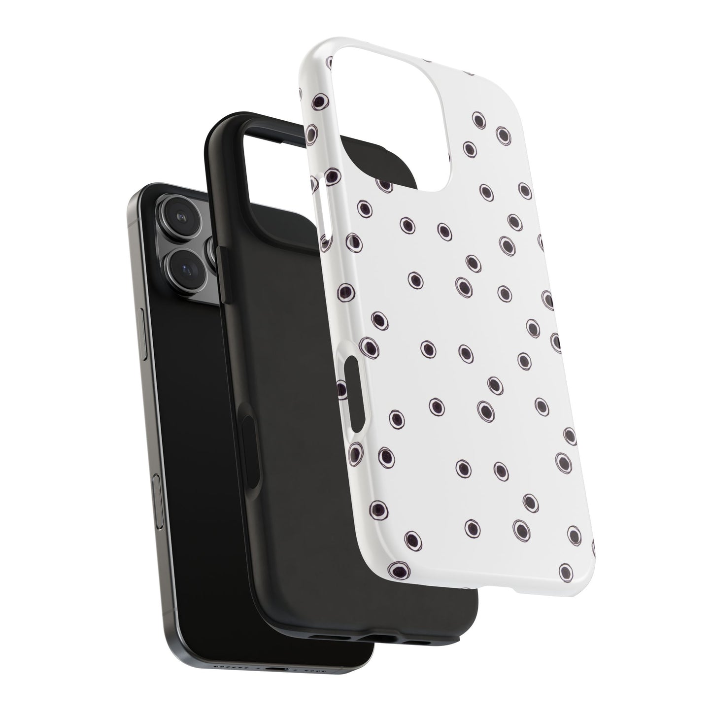 Halo Dots White Phone Case