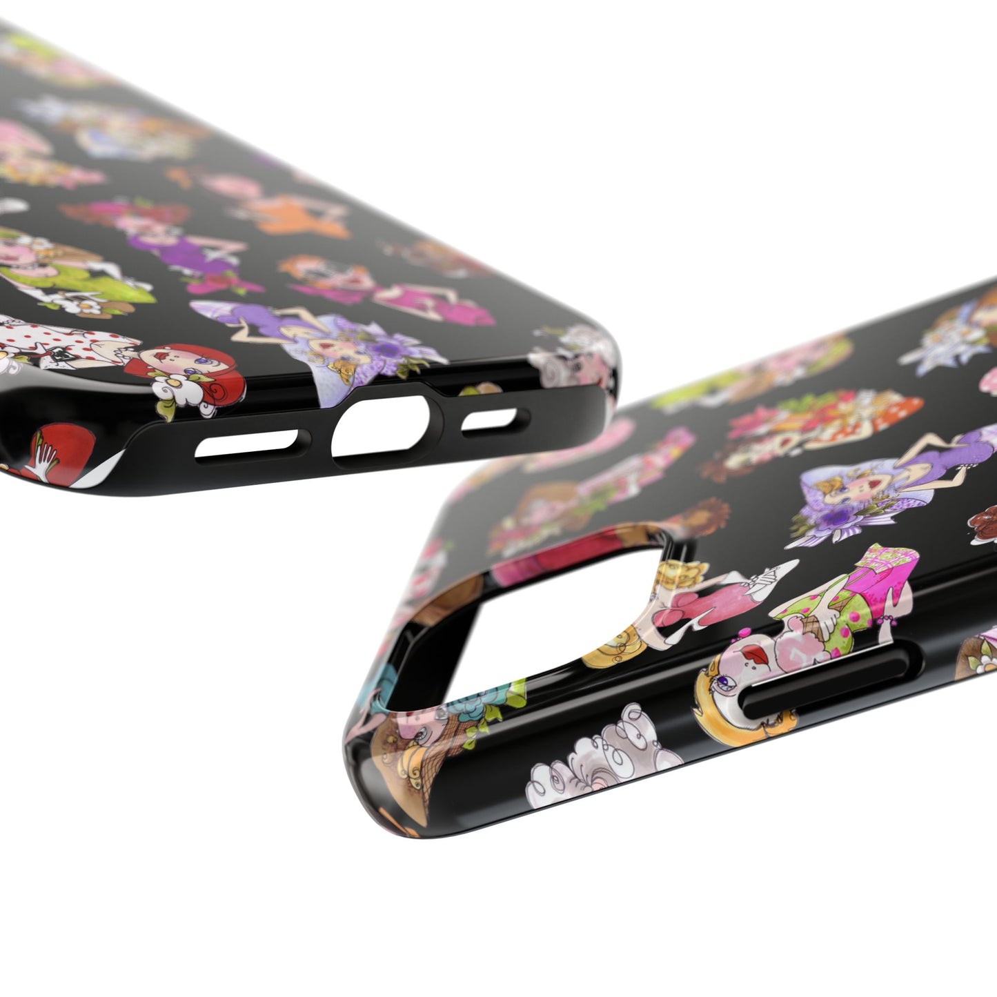 Fast Women Tossed Black Phone Case