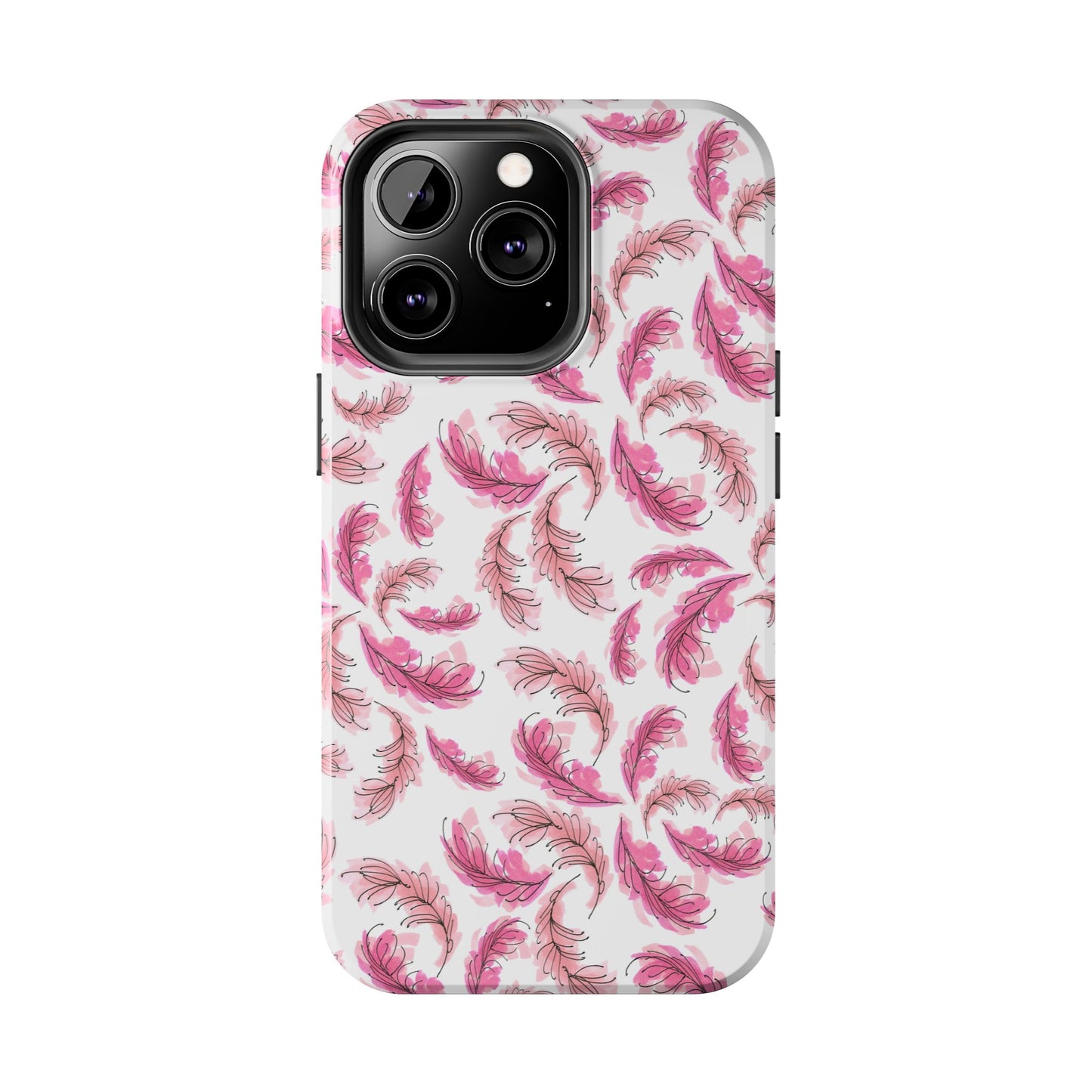 Flam Feathers White Phone Case