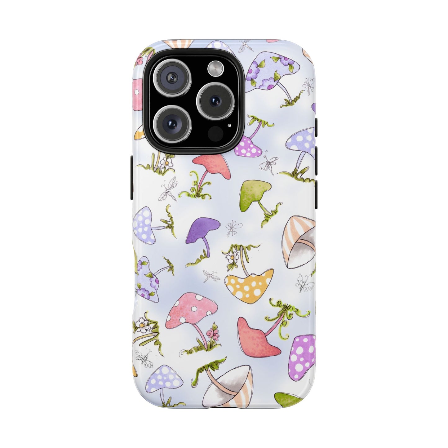 Mushroom Toss Blue Phone Case