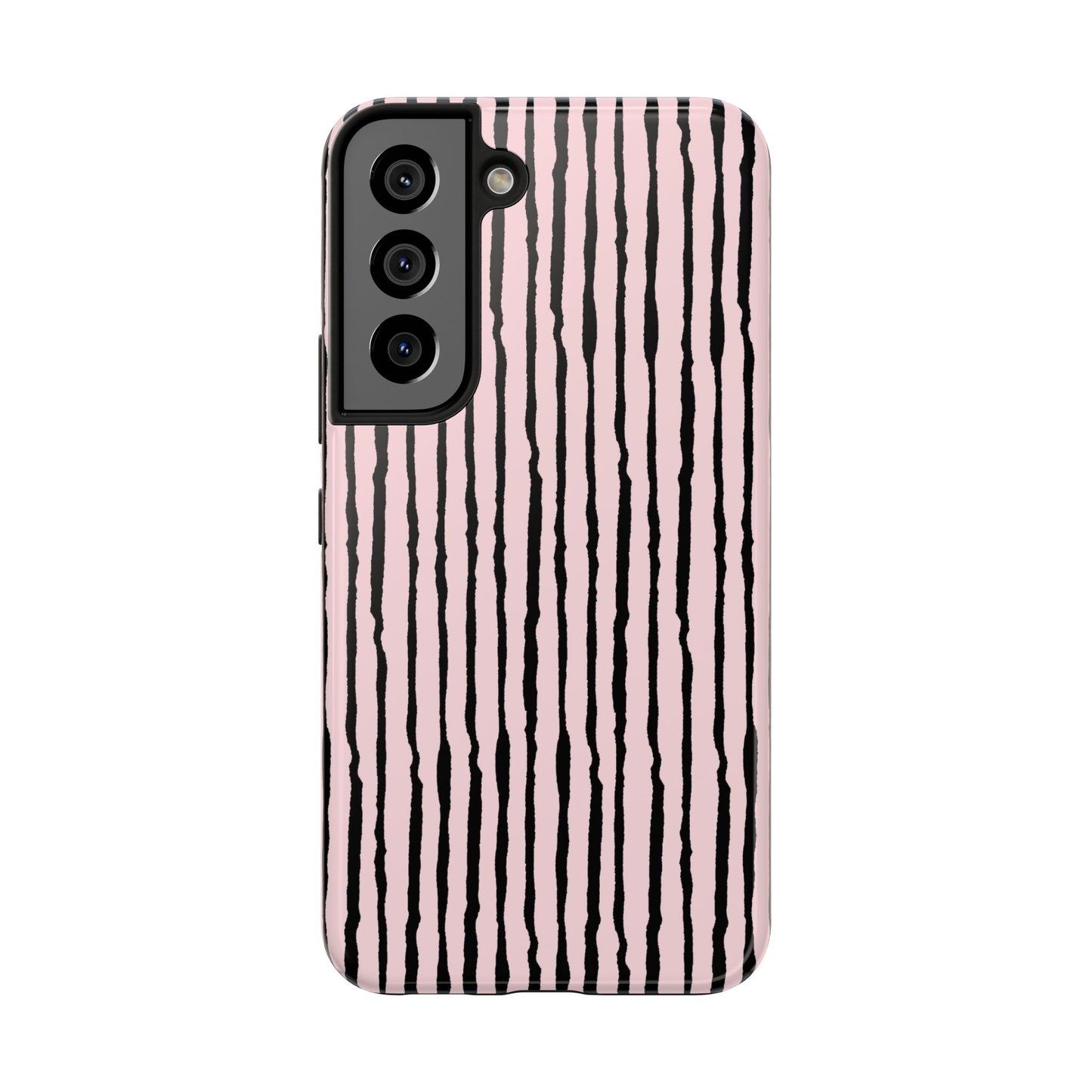 Sorta Stripe Light Pink / Black Phone Case