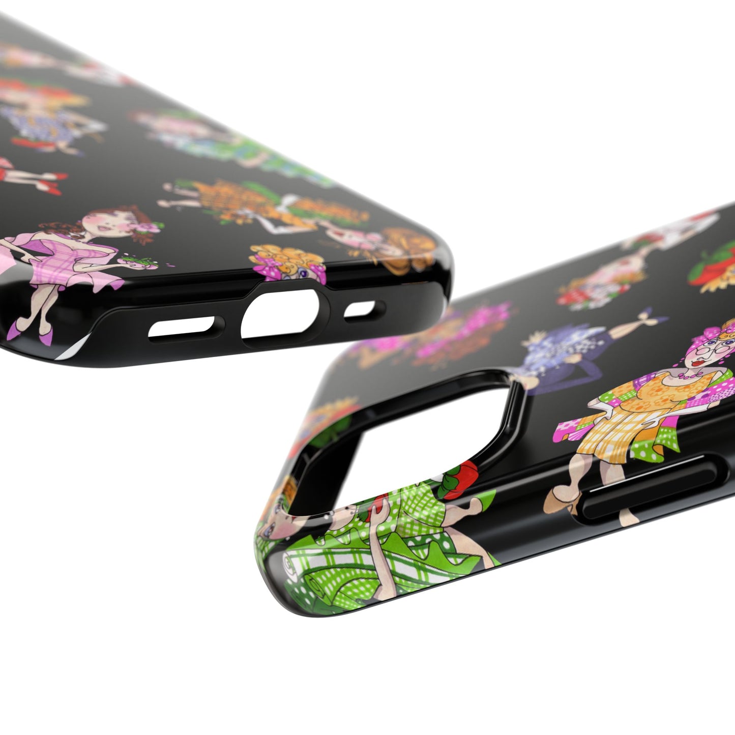 Fun Ladies Tossed Black Phone Case