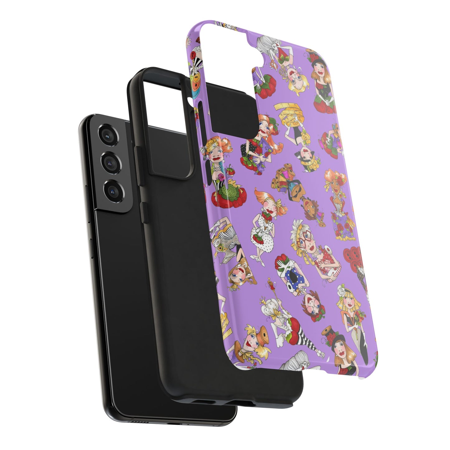 Curious Toss Purple Phone Case