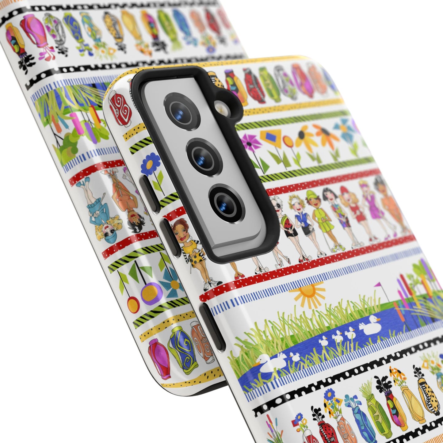 Golf Borders White Phone Case