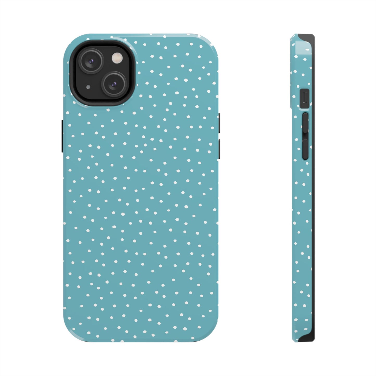 Dinky Dots Turquoise / White Phone Case