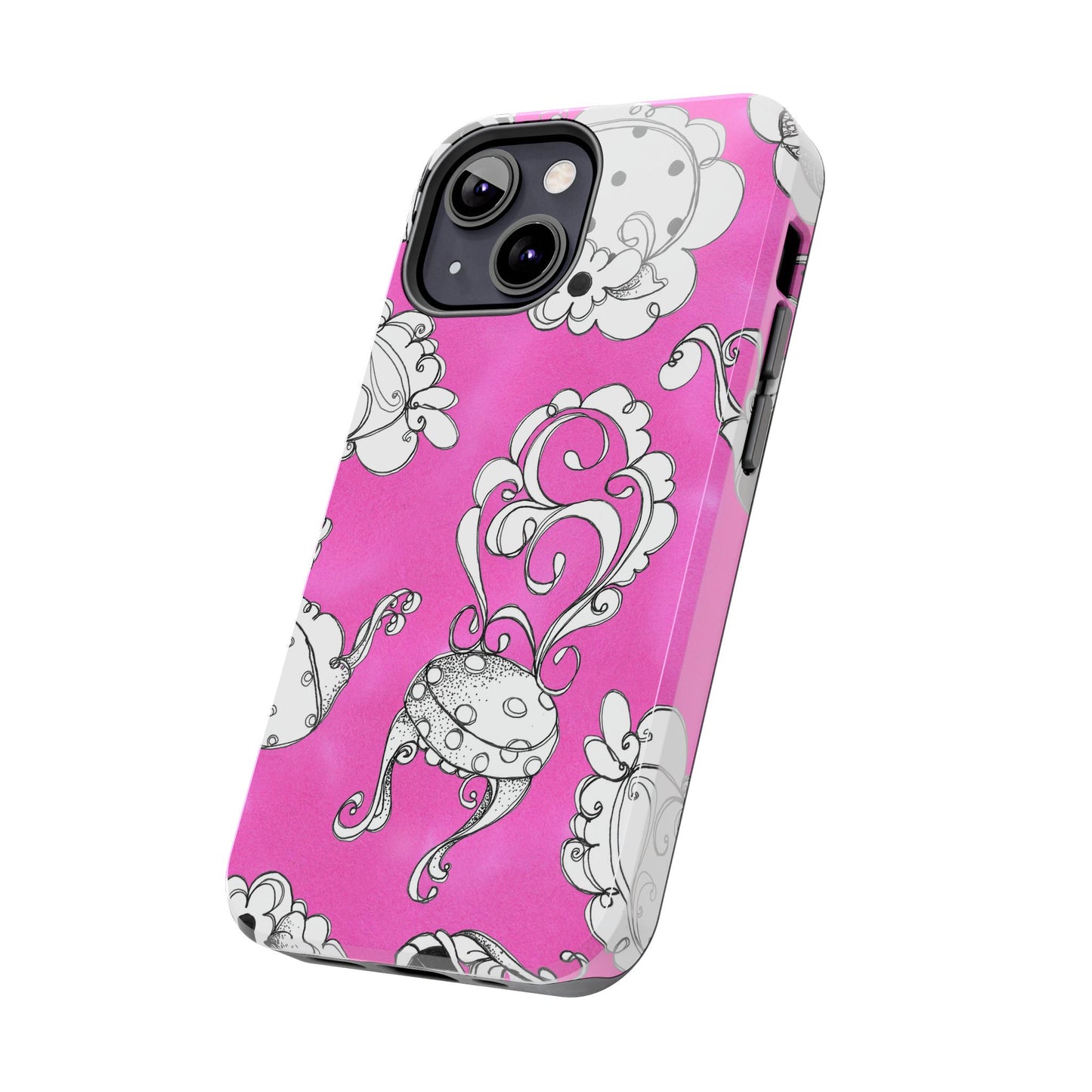 Bistro Chairs Pink Phone Case