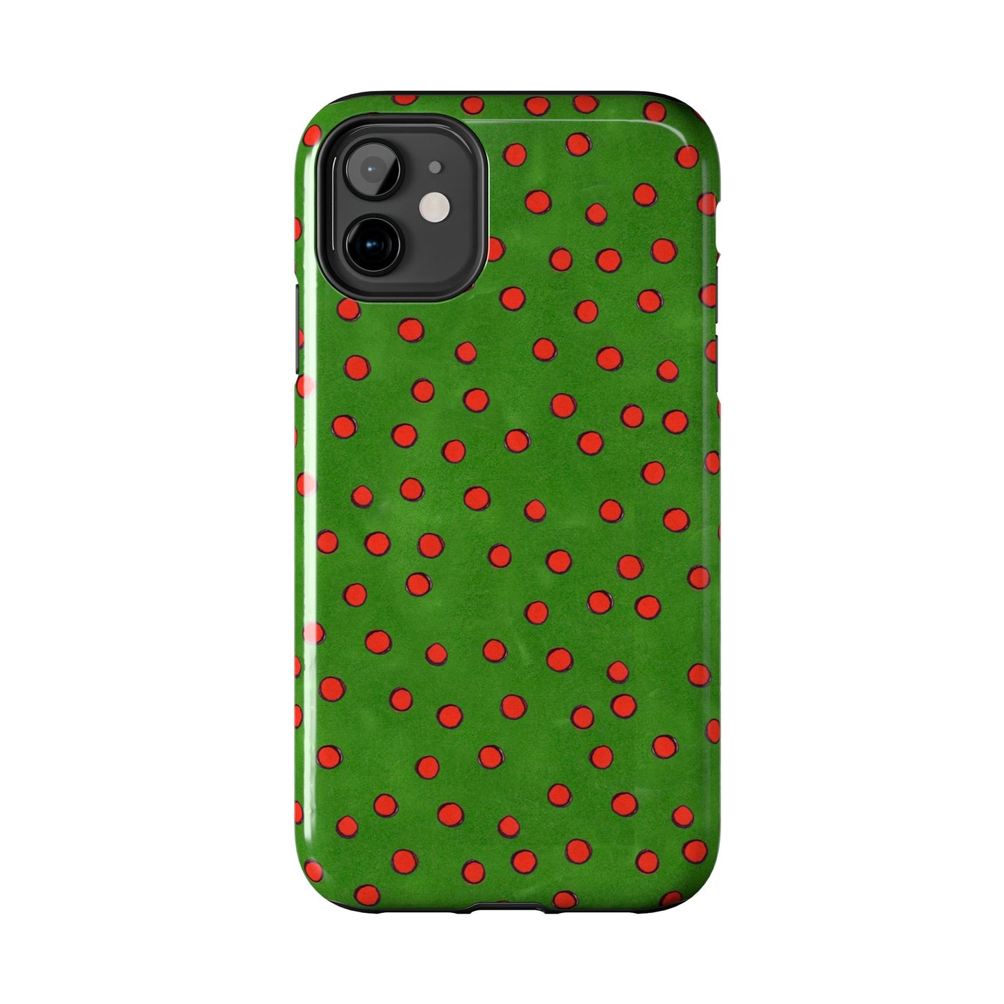 Dinky Dots Green / Red Phone Case