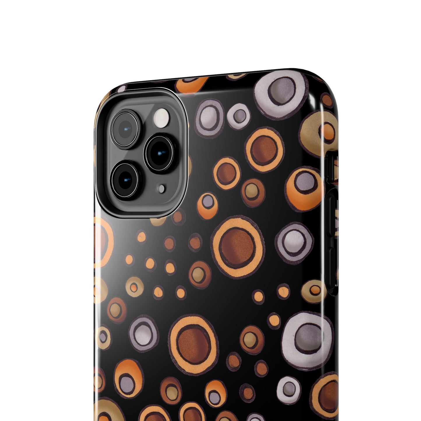 Doggy Dots Black Phone Case