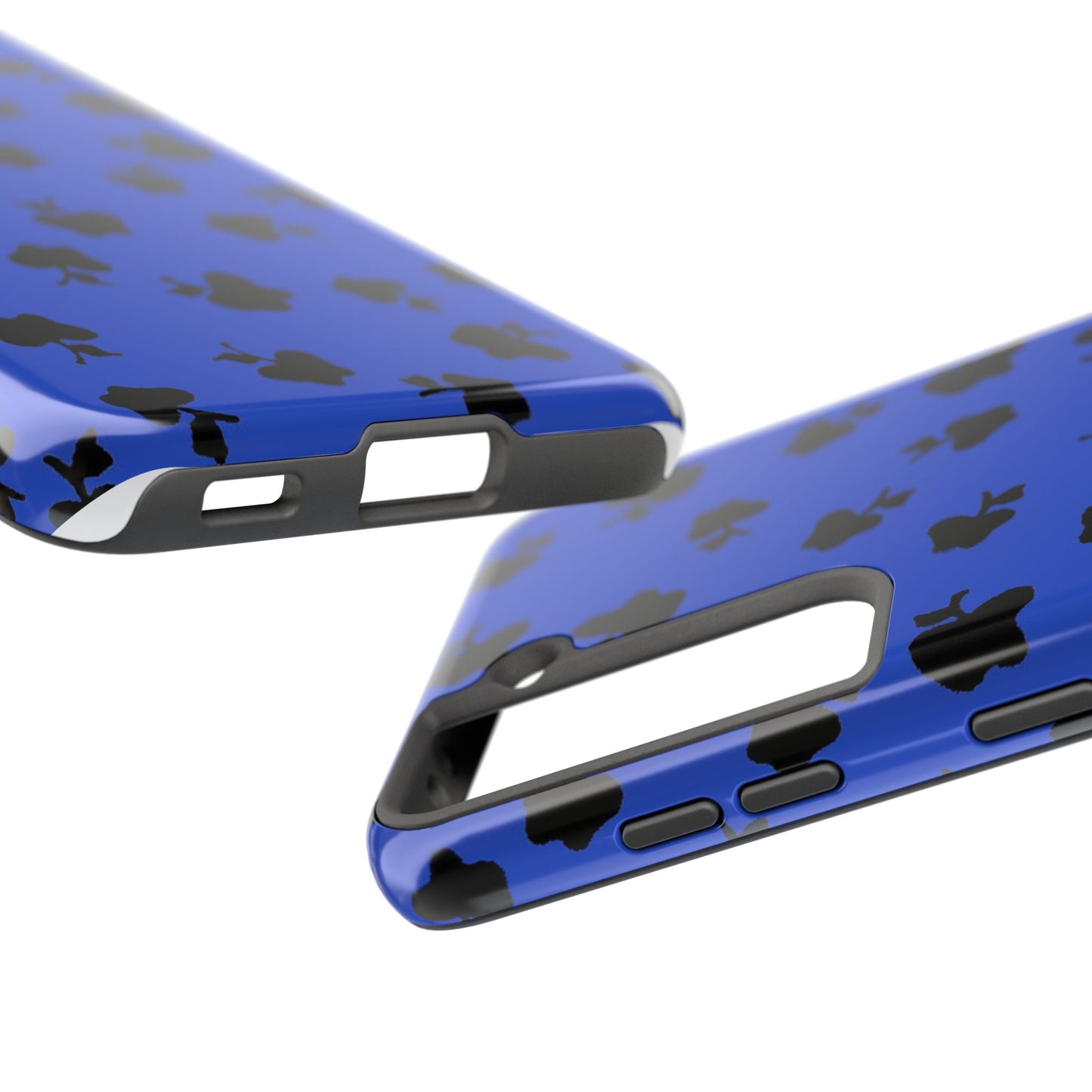 Happy Apples Blue / Black Phone Case
