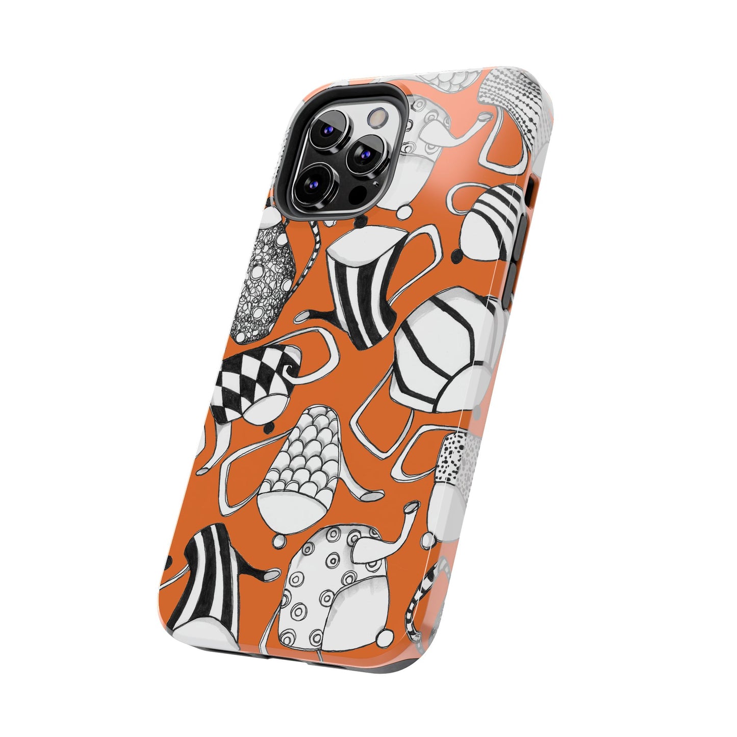 Coffee, Tea Anyone? Orange Phone Case