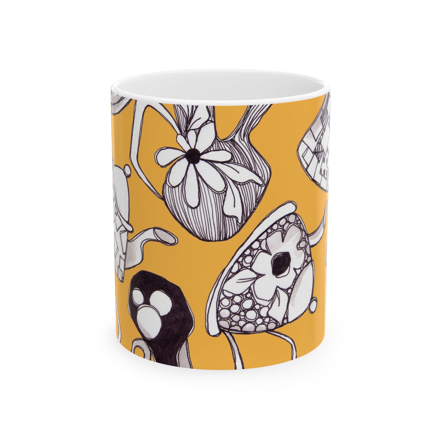 Fancy Pots Yellow Cup