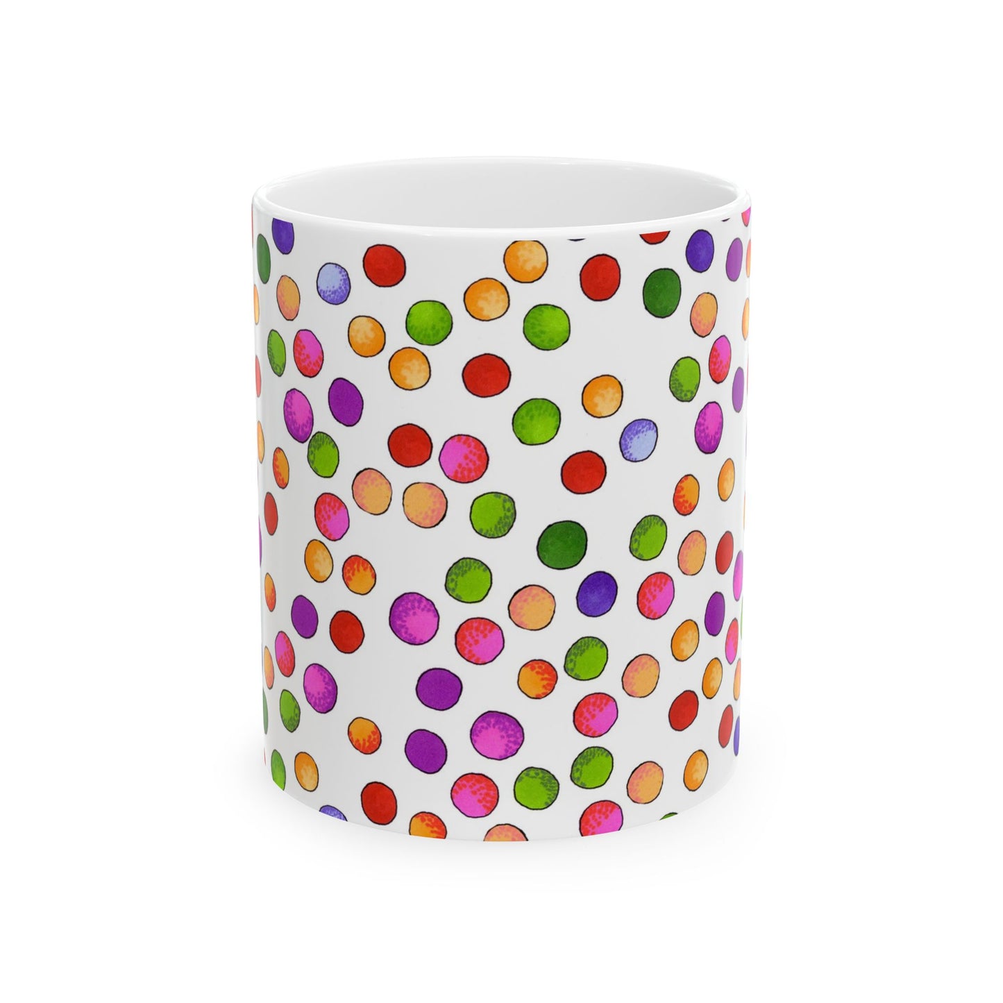 Big Fun Dots White Cup