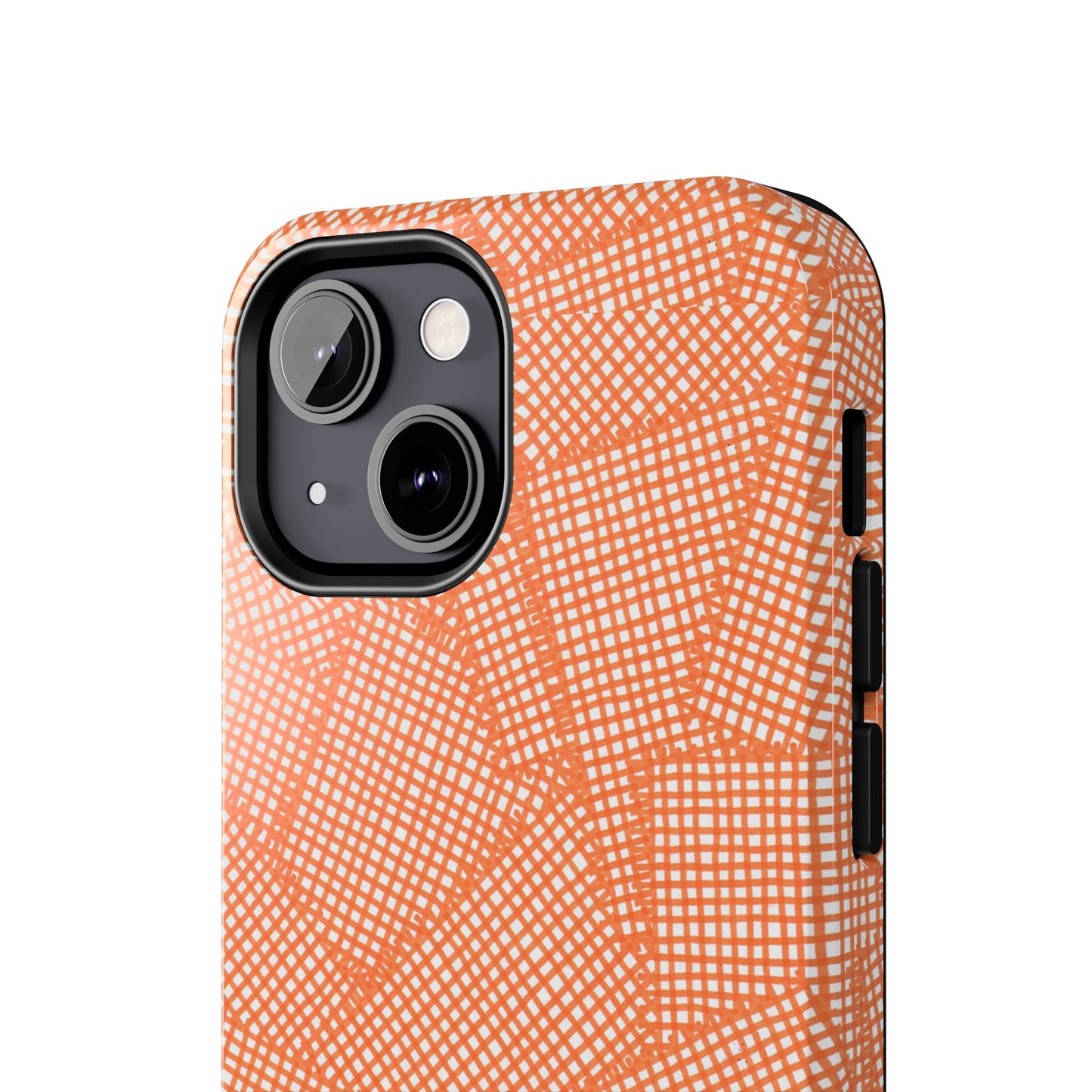 Check Patch Large Orange Phone Case