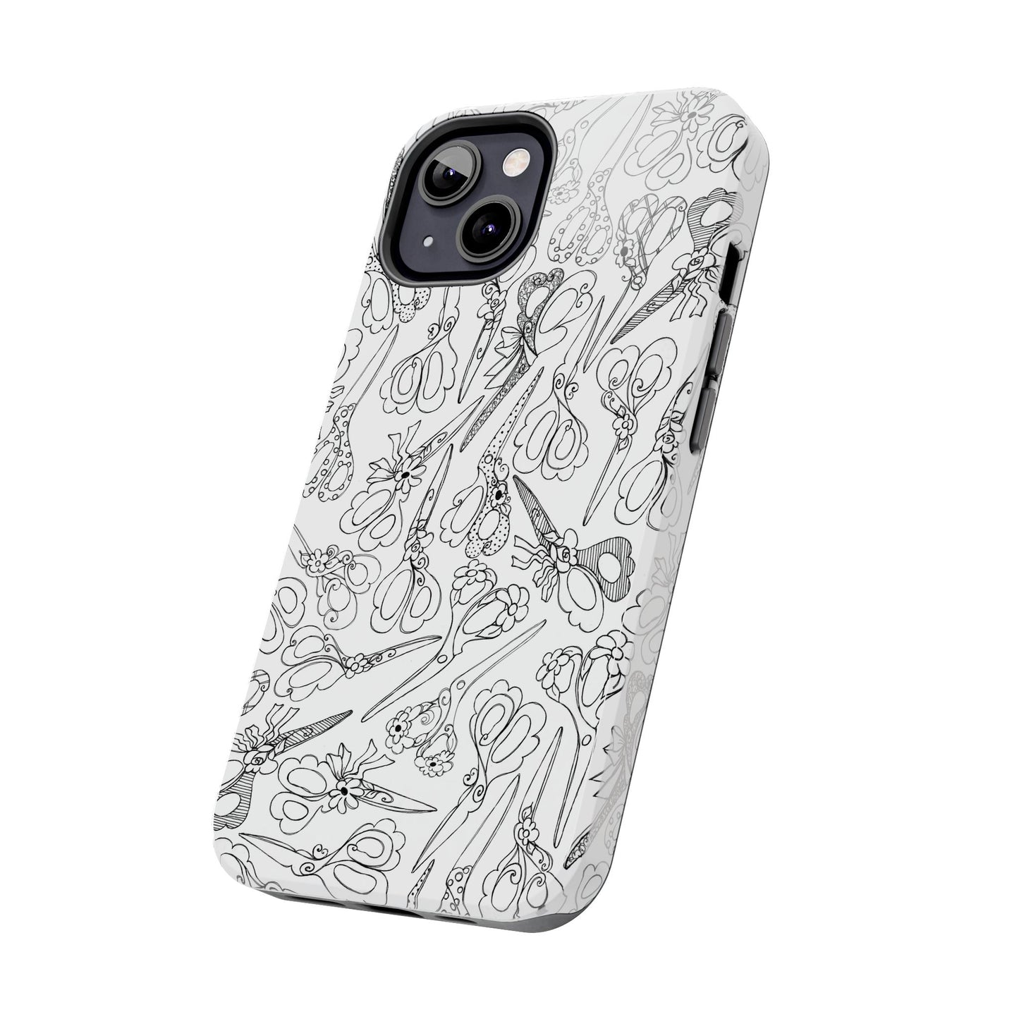Scissor Blizzard White Phone Case