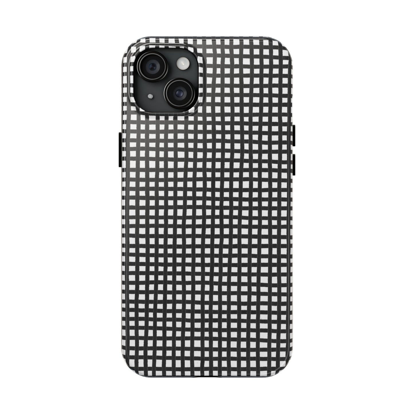 Chipper Check Black / White Phone Case