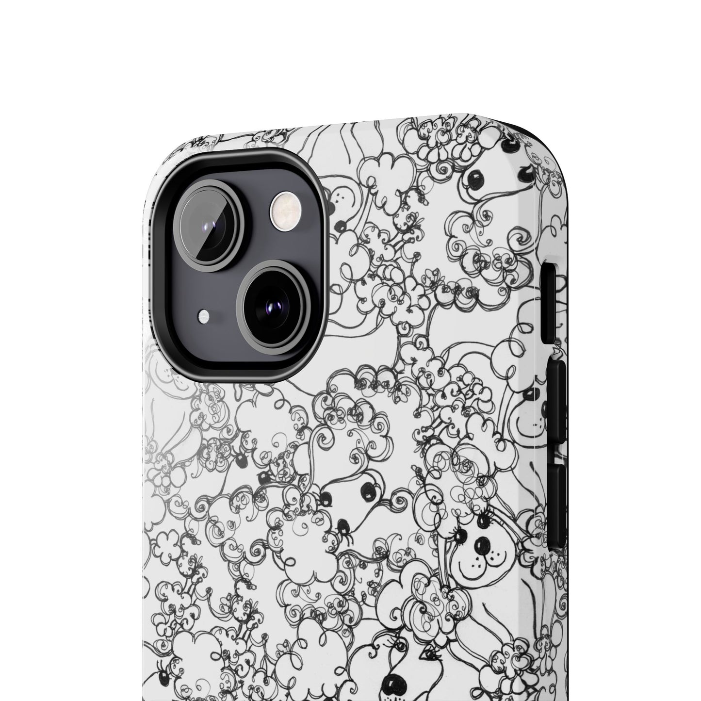 Poodle Party White Phone Case