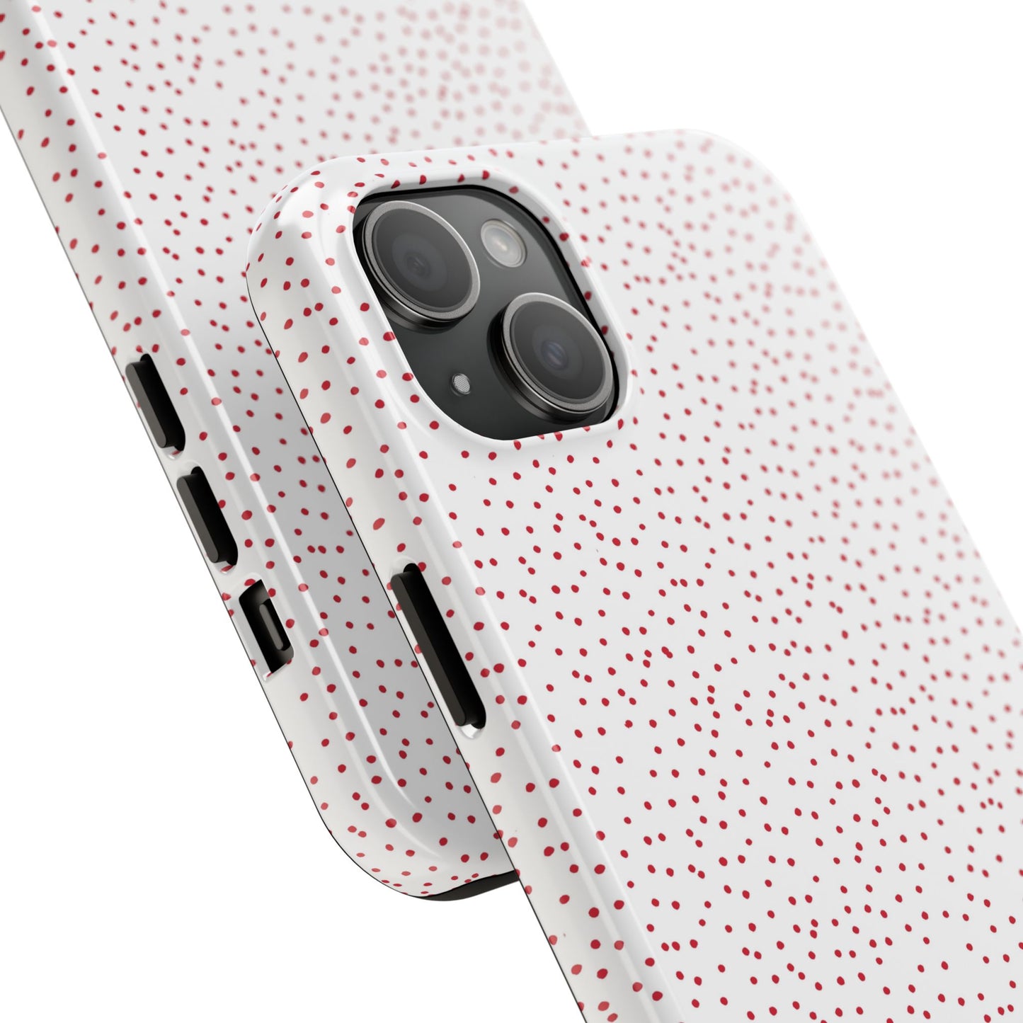 Dinky Dots White / Red Phone Case