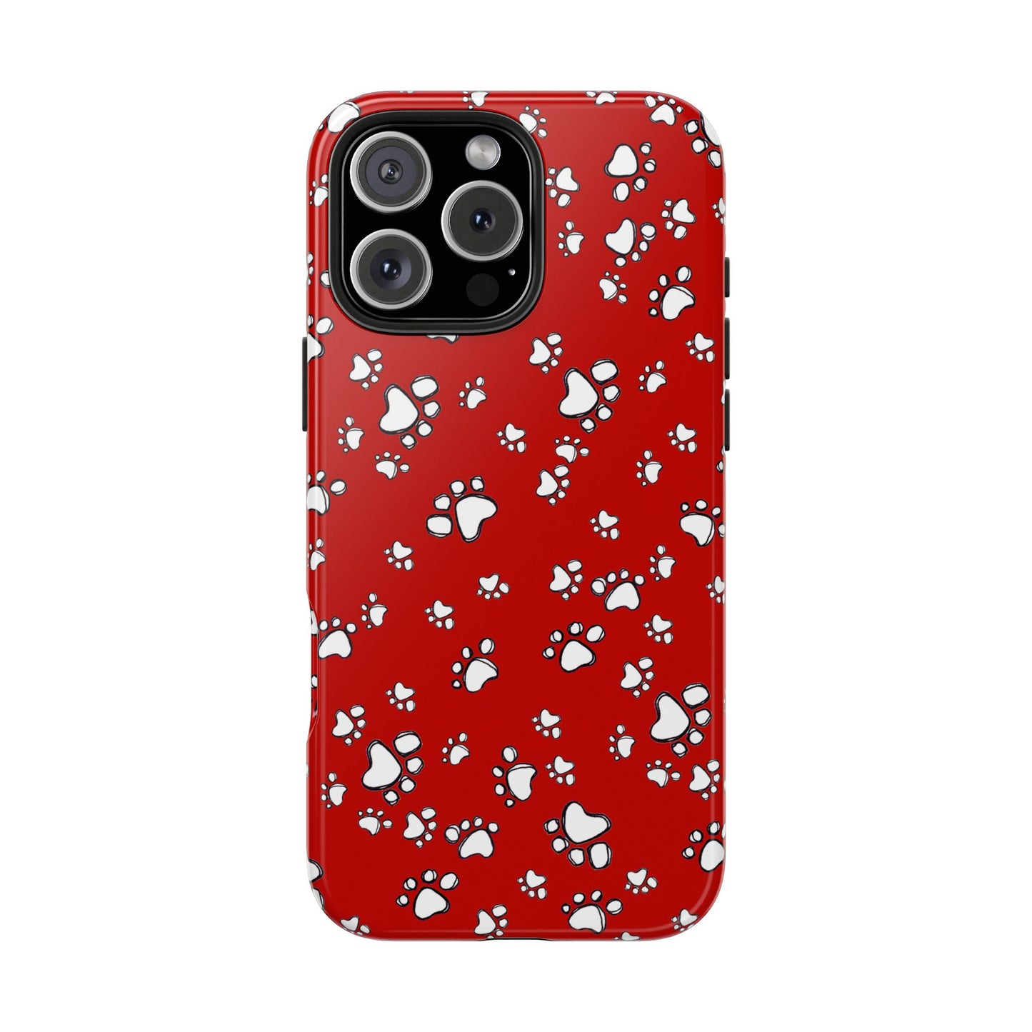 Paw Flakes Red Phone Case